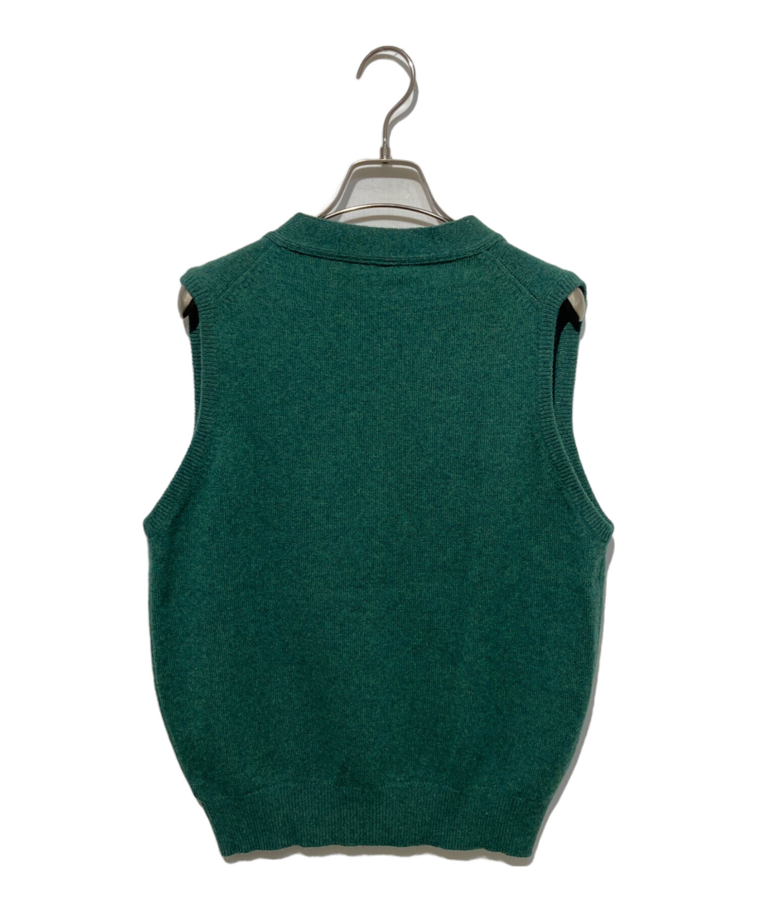 中古・古着通販】DRAKE'S (ドレイクス) ウールニットベスト グリーン