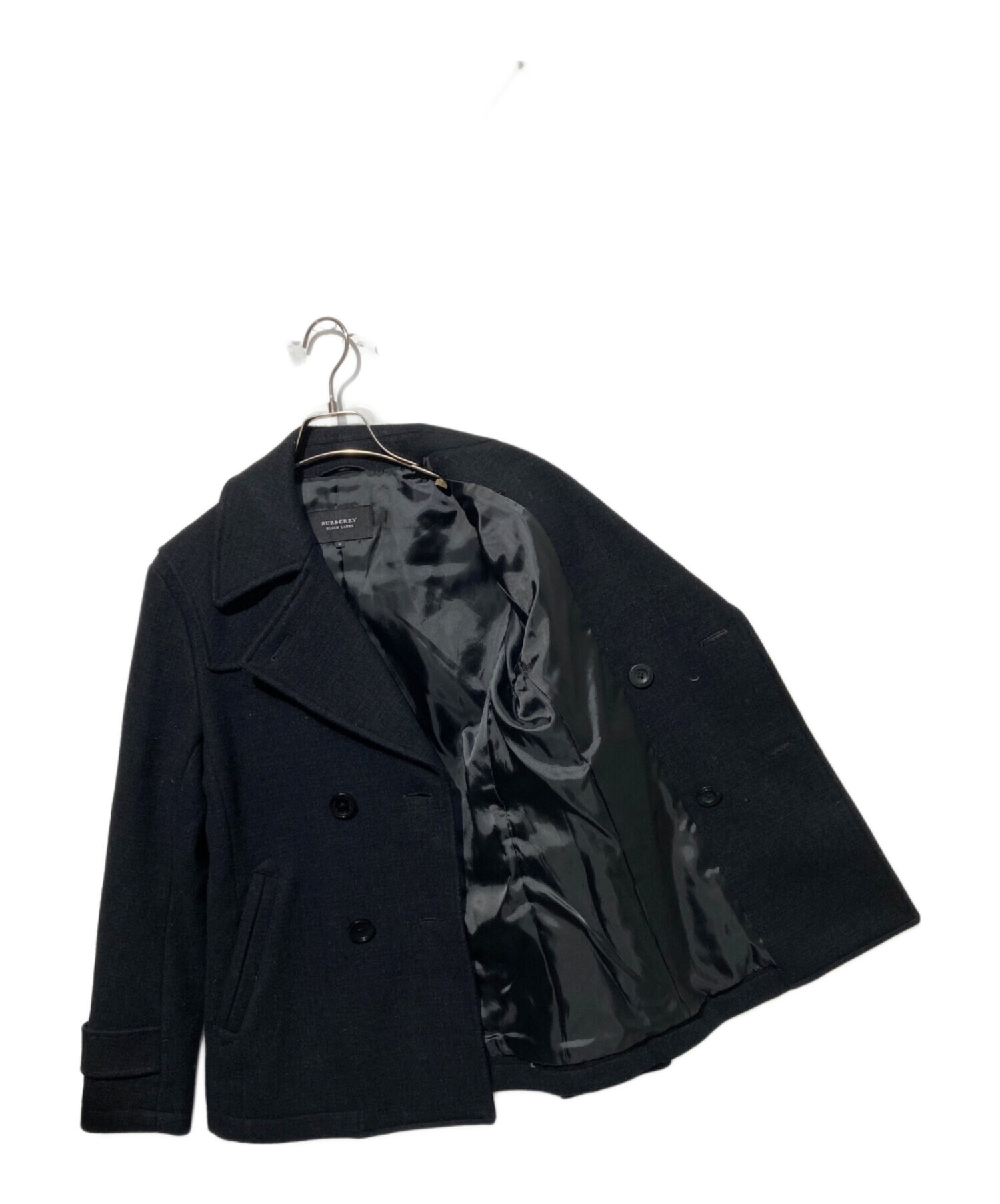 BURBERRY ブラックレーベル ピーコート Mサイズ 中古・古着通販】BURBERRY BLACK LABEL (バーバリーブラックレーベル