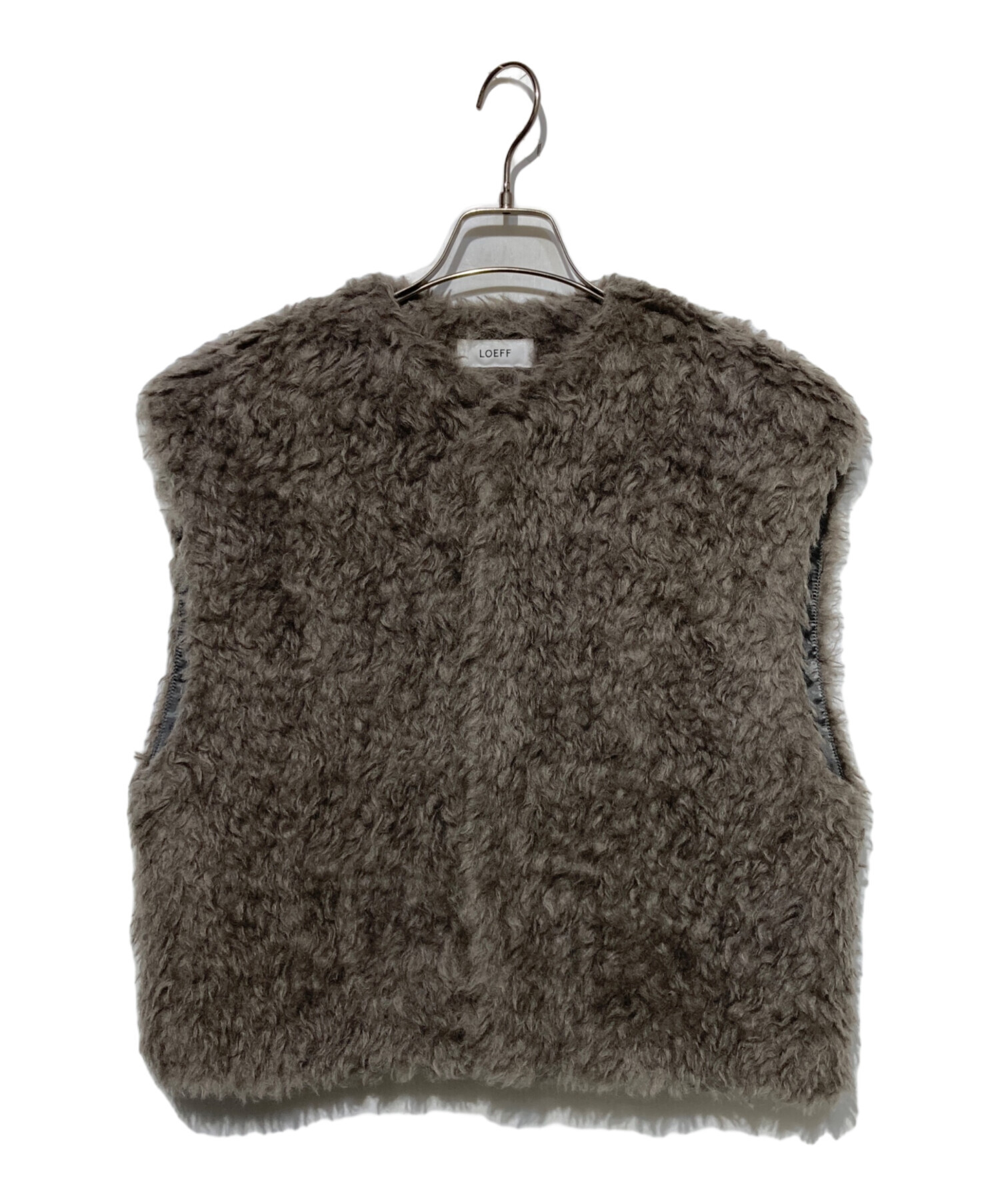 中古・古着通販】LOEFF (ロエフ) シャギー ベスト グレー サイズ:F