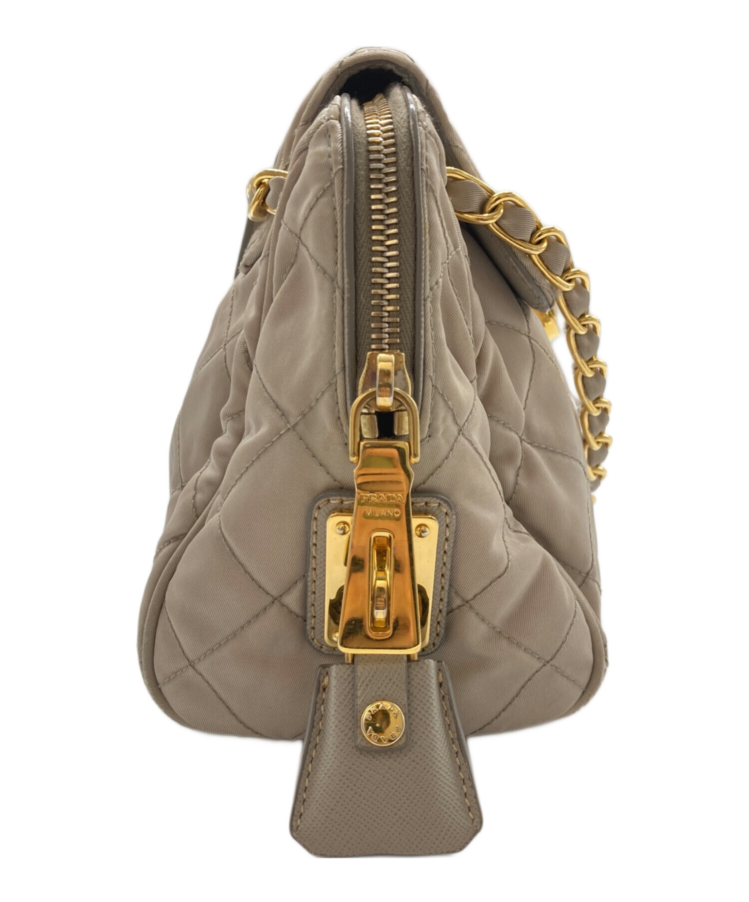 中古・古着通販】PRADA (プラダ) キルティングチェーンショルダー 