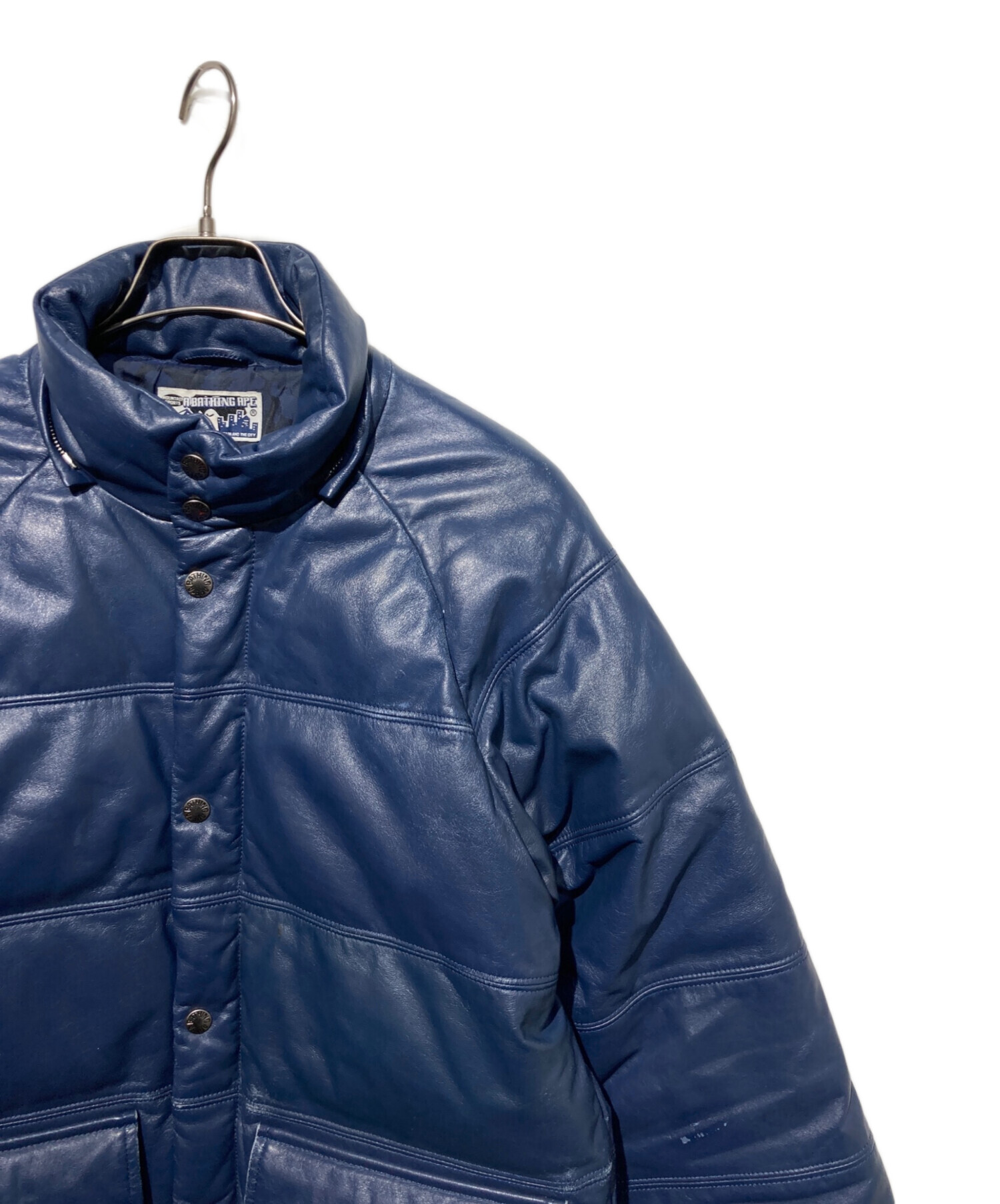 中古・古着通販】A BATHING APE (ア ベイシング エイプ) レザーダウン