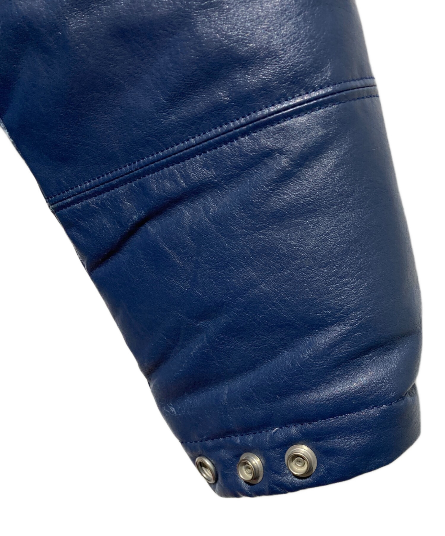 A BATHING APE / ダウンジャケット/L/レザー/BRW A BATHING APE（ア