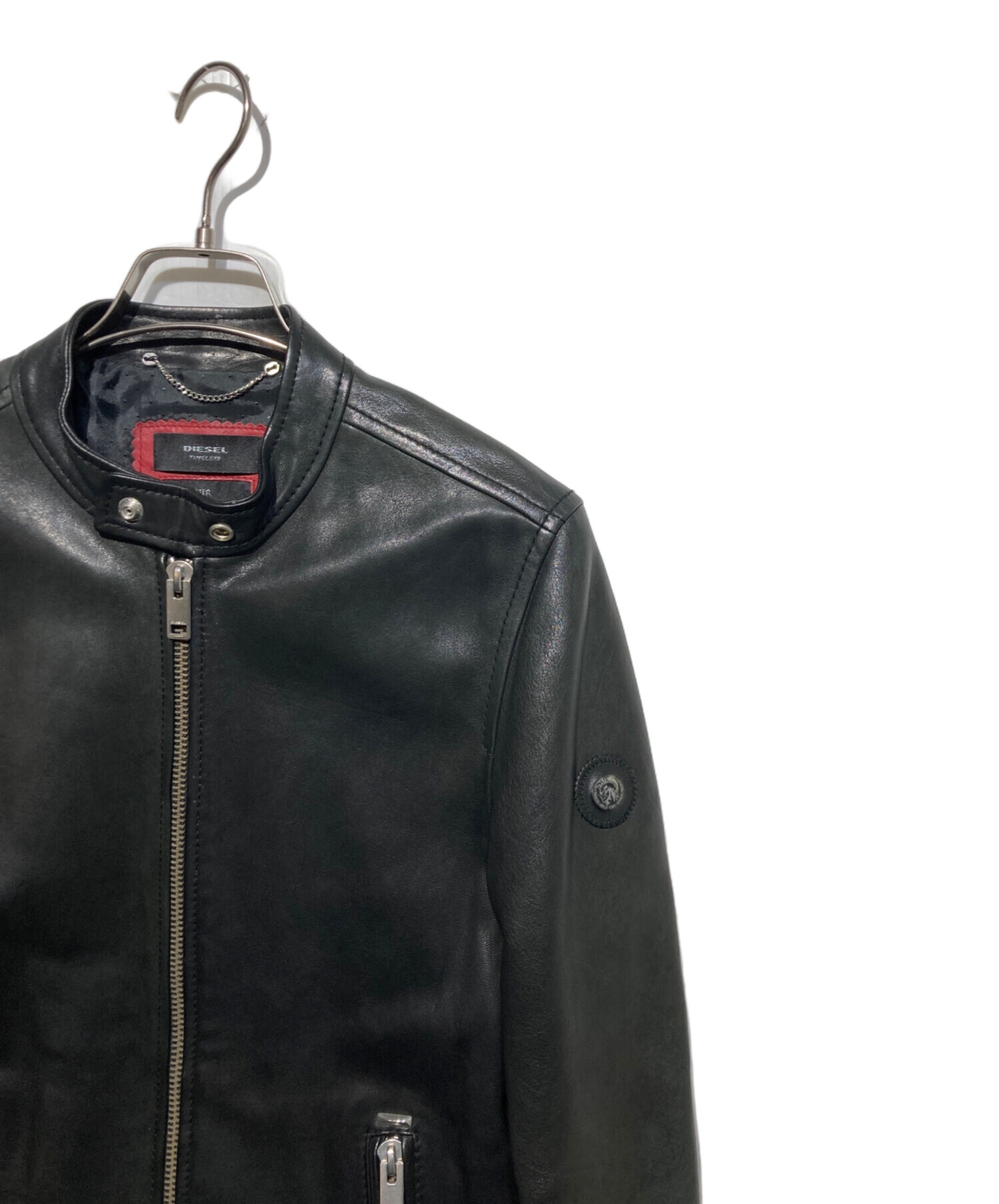 中古・古着通販】DIESEL (ディーゼル) シングルライダースジャケット