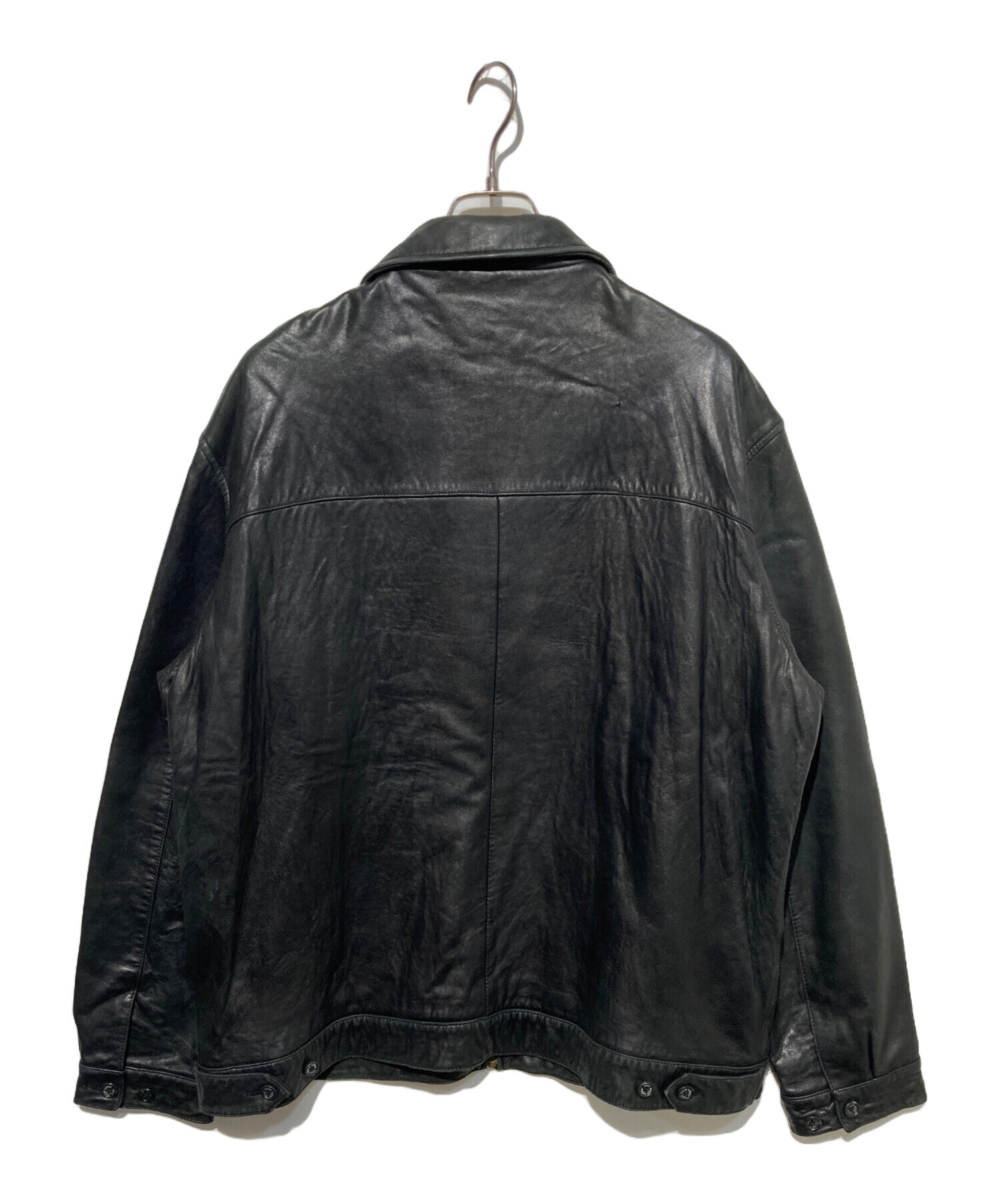 【希少サイズ】ラルフローレン/レザージャケット/スイングトップ/S/ブラック/黒 希少サイズ】ラルフローレン/レザージャケット/スイングトップ/S