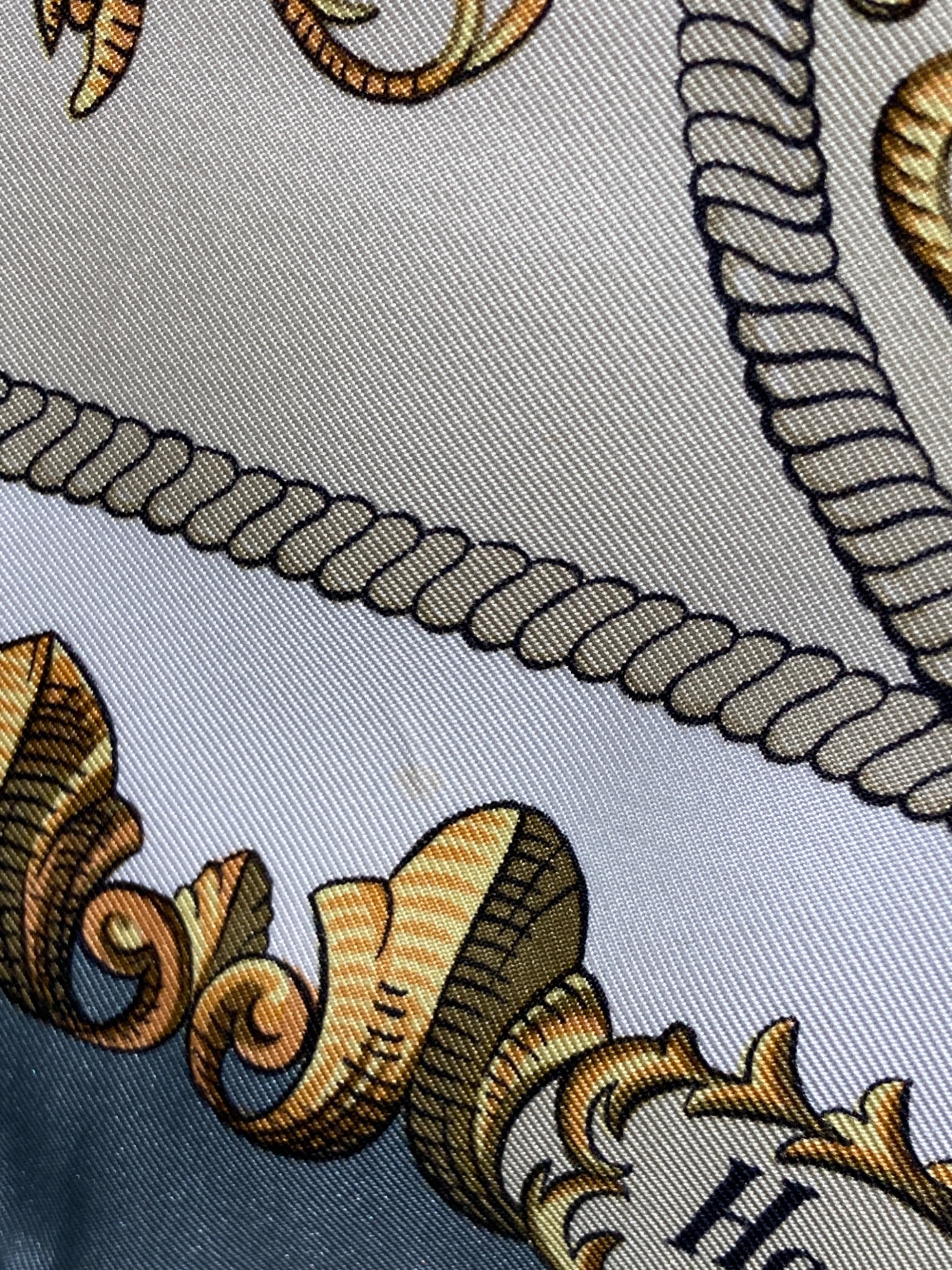 中古・古着通販】HERMES (エルメス) シルクスカーフ ベージュ