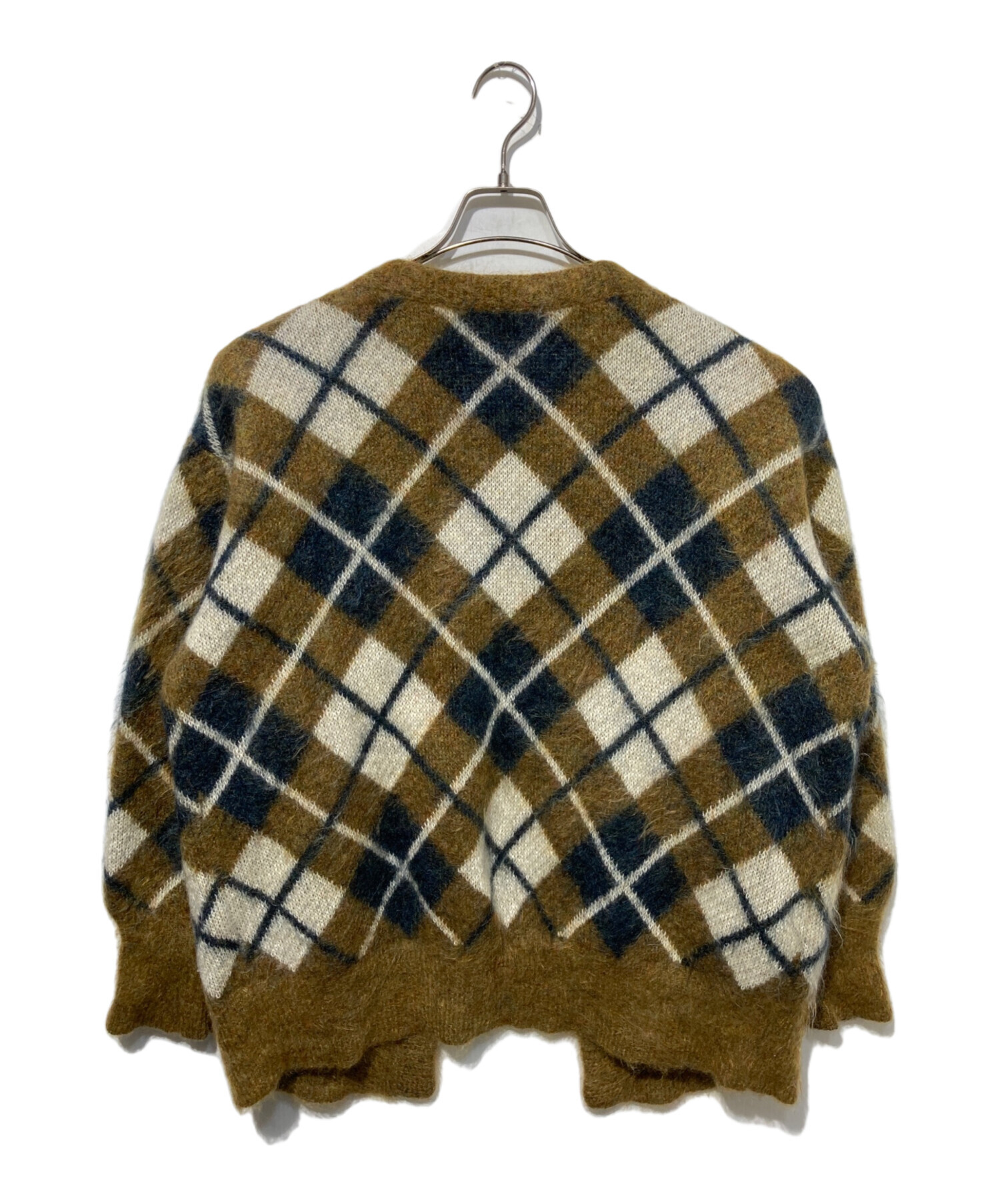 中古・古着通販】LOEFF (ロエフ) アーガイルシャギーモヘヤニット