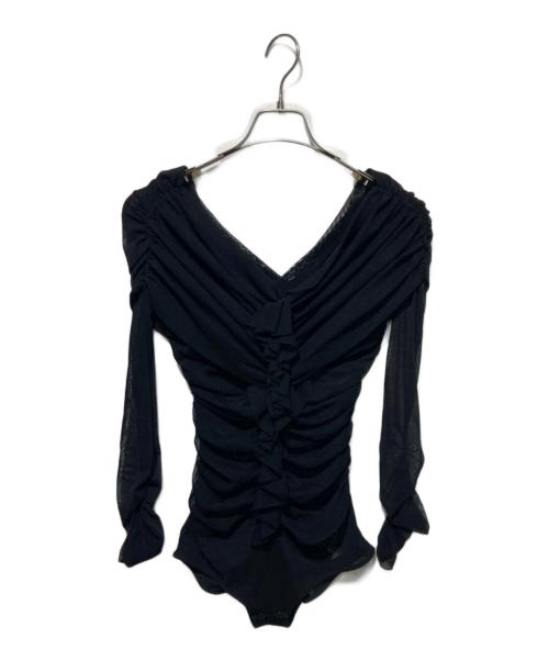 中古・古着通販】FETICO (フェティコ) TULLE FRILLED BODYSUIT