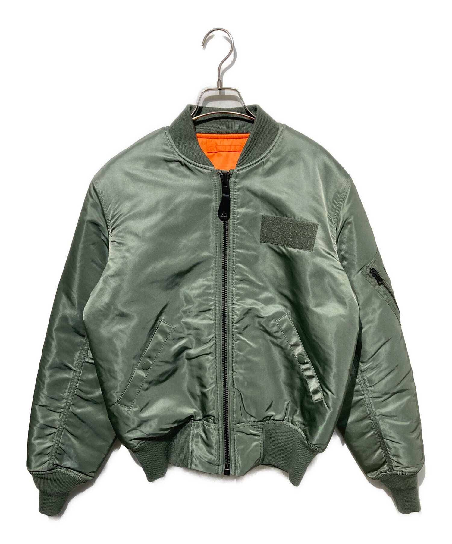 中古・古着通販】ALPHA (アルファ) MA-1ジャケット オリーブ サイズ:S