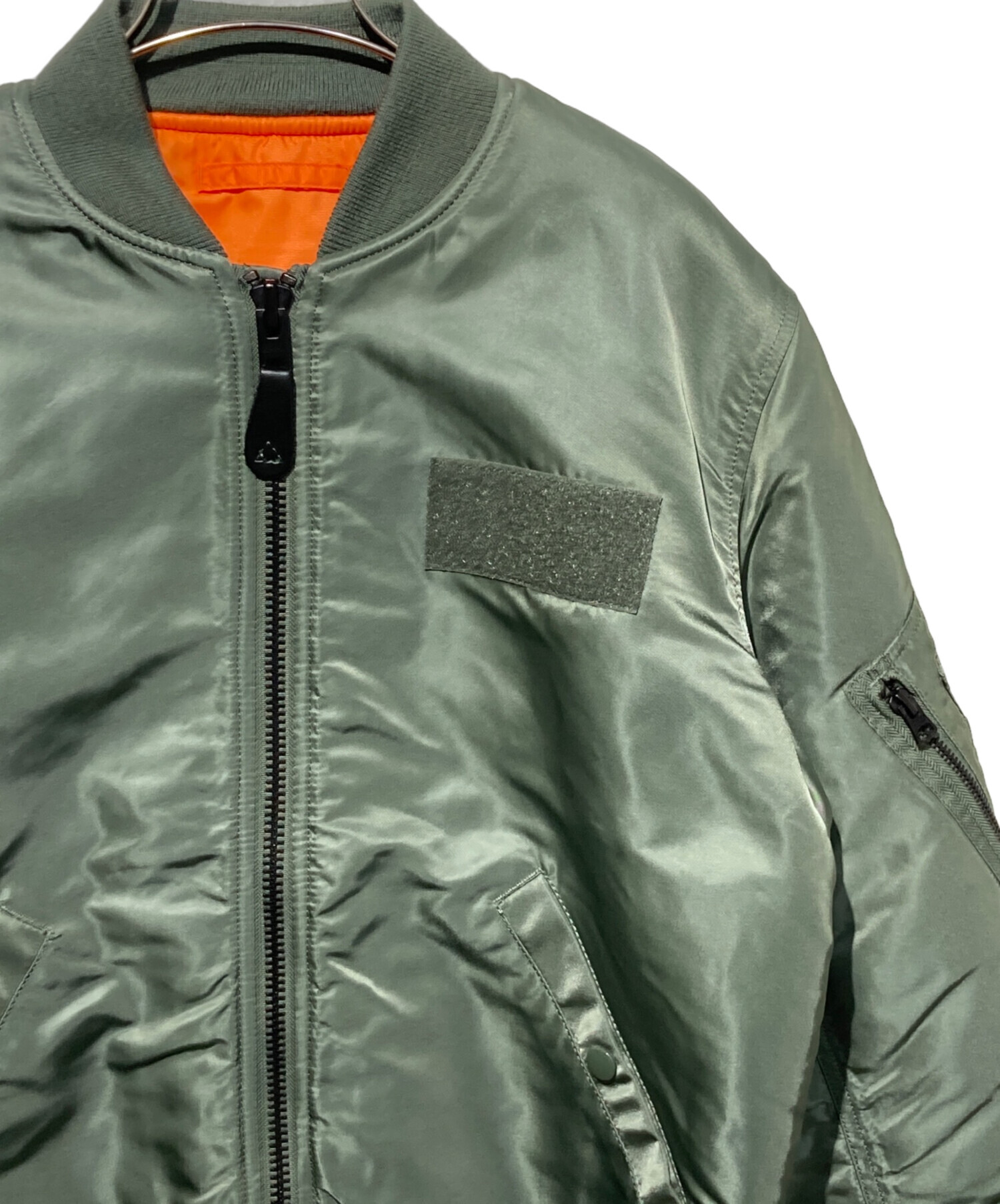 中古・古着通販】ALPHA (アルファ) MA-1ジャケット オリーブ サイズ:S