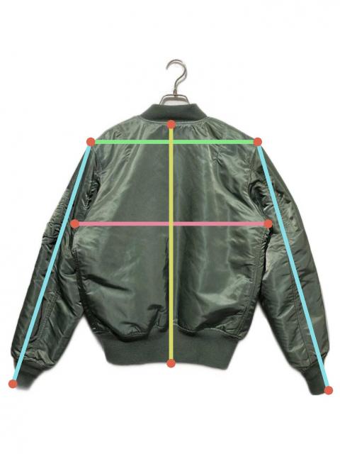 中古・古着通販】ALPHA (アルファ) MA-1ジャケット オリーブ サイズ:S