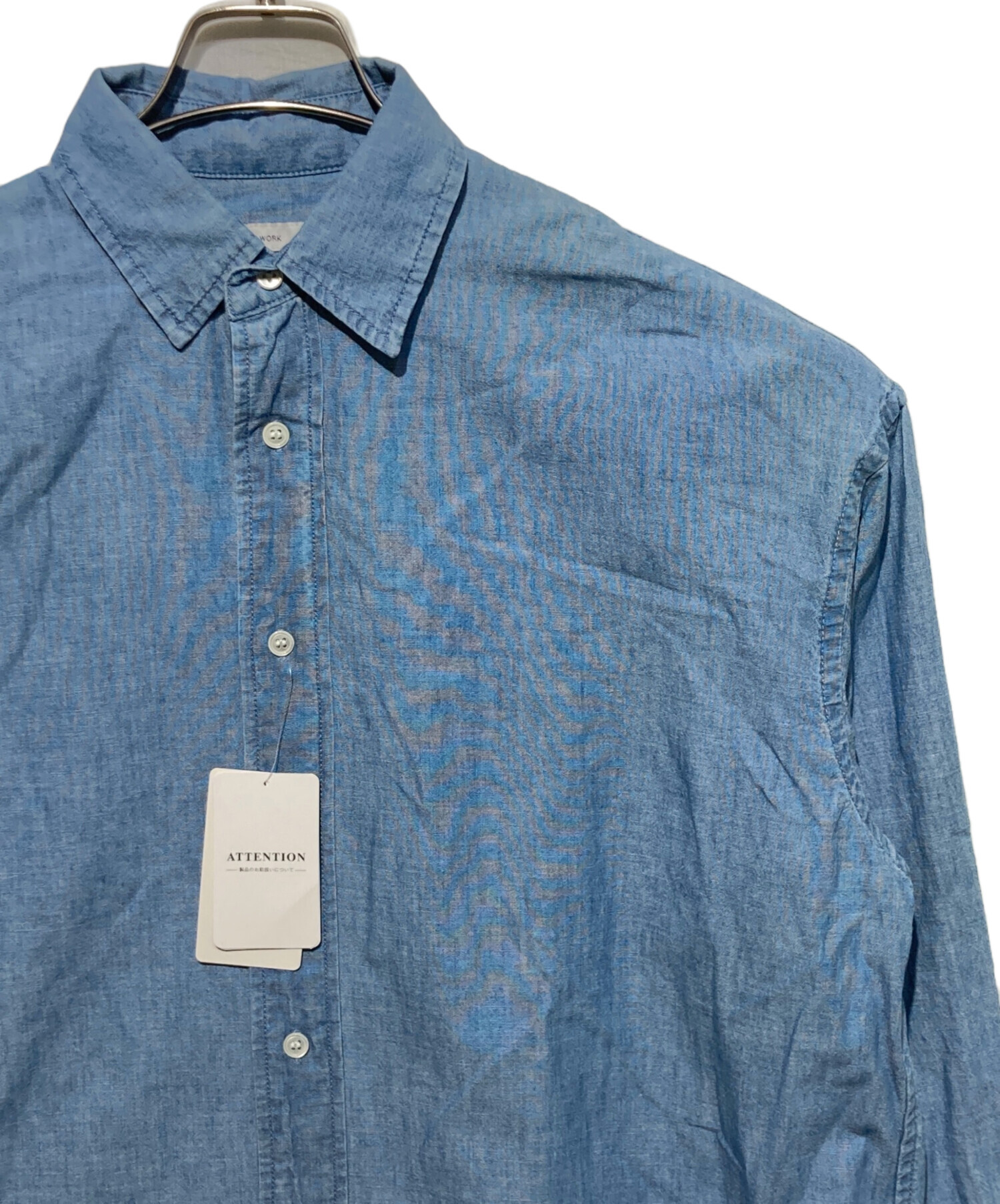 中古・古着通販】FRAMeWORK (フレームワーク) ダンガリーシャツ ブルー