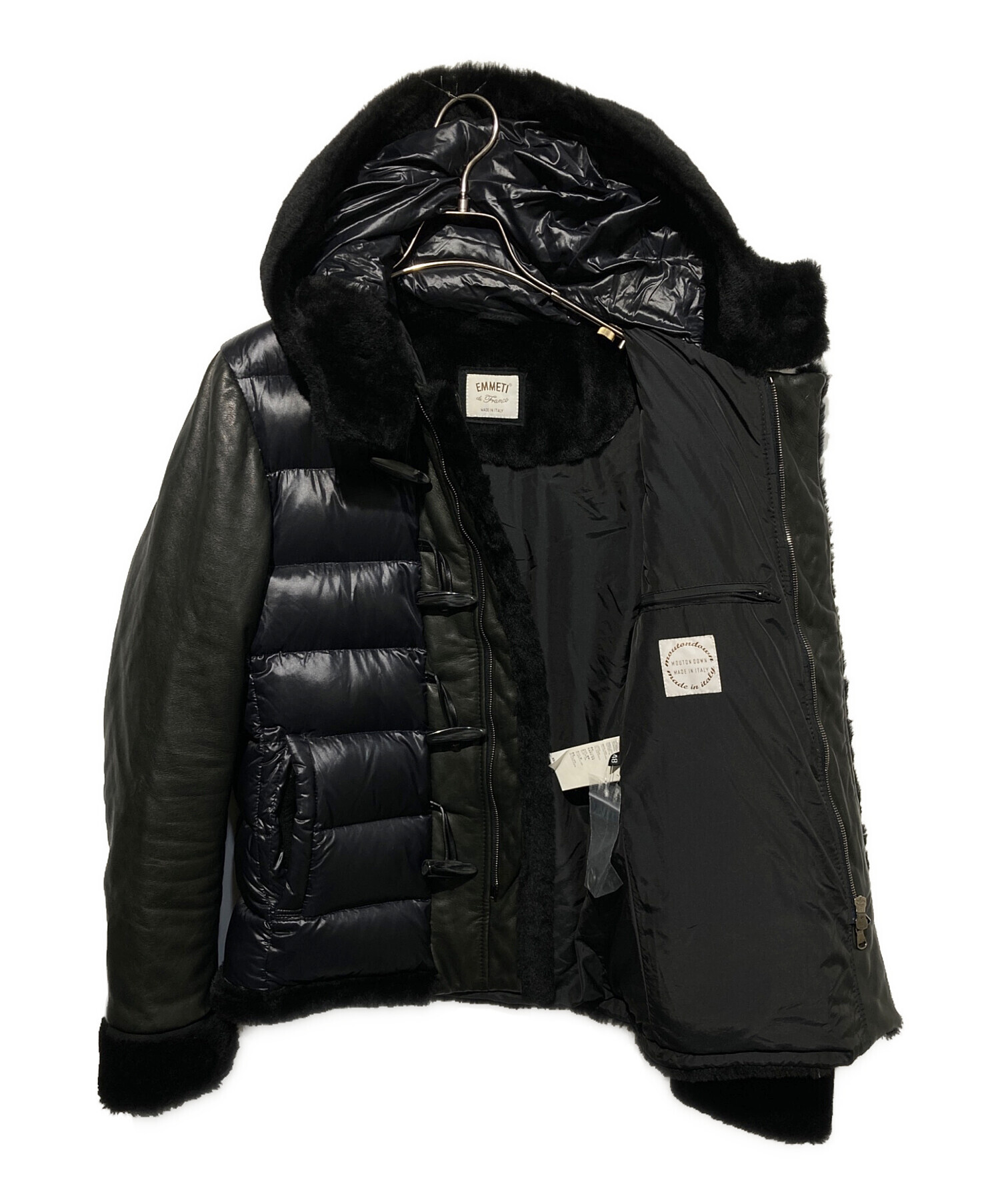中古・古着通販】EMMETI (エンメティ) FERNANDO ムートン切替ダウン 中古・古着通販】EMMETI (エンメティ) FERNANDO ムートン切替ダウン