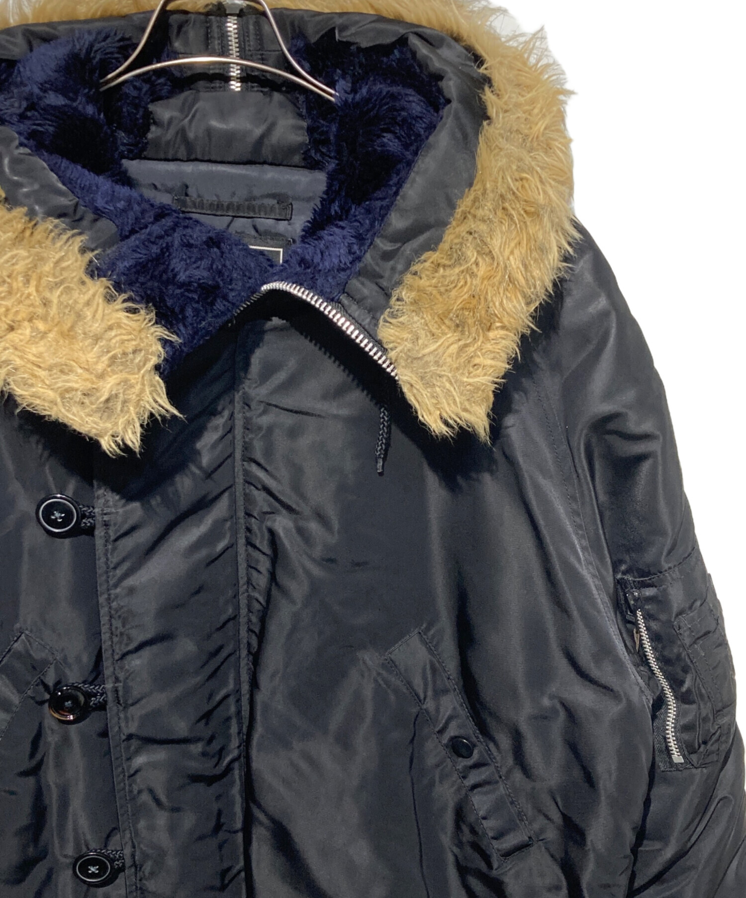 中古・古着通販】ALPHA (アルファ) N-2Bフライトジャケット ブラック