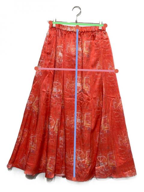 中古・古着通販】HERALBONY (ヘラルボニー) サテンスカート「無題