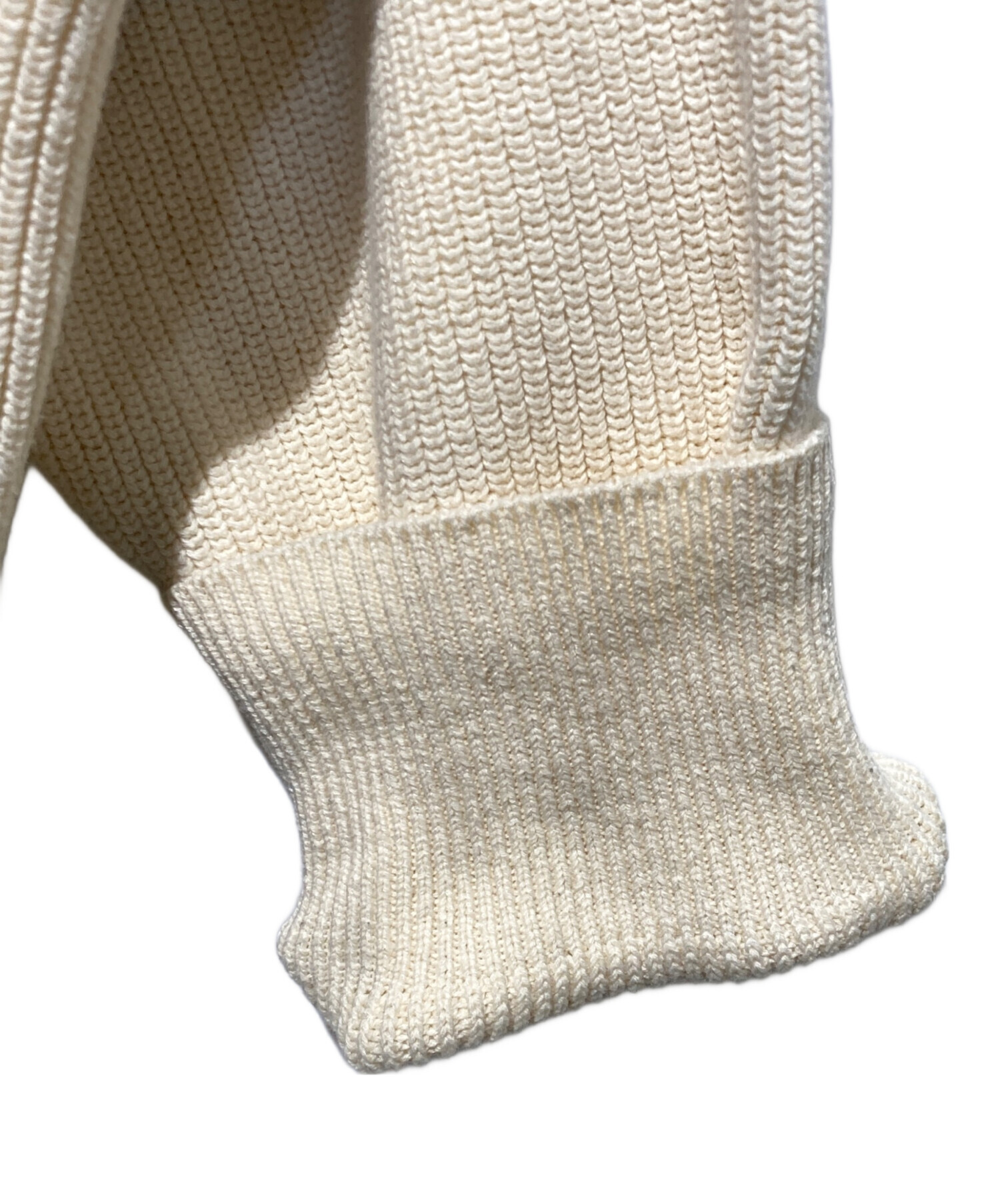 ◆即納◆FRAMeWORK ライン畦ニットカーディガン　グリーン　フレームワーク FRAMeWORK（フレームワーク）の「ライン畦ニットカーディガン