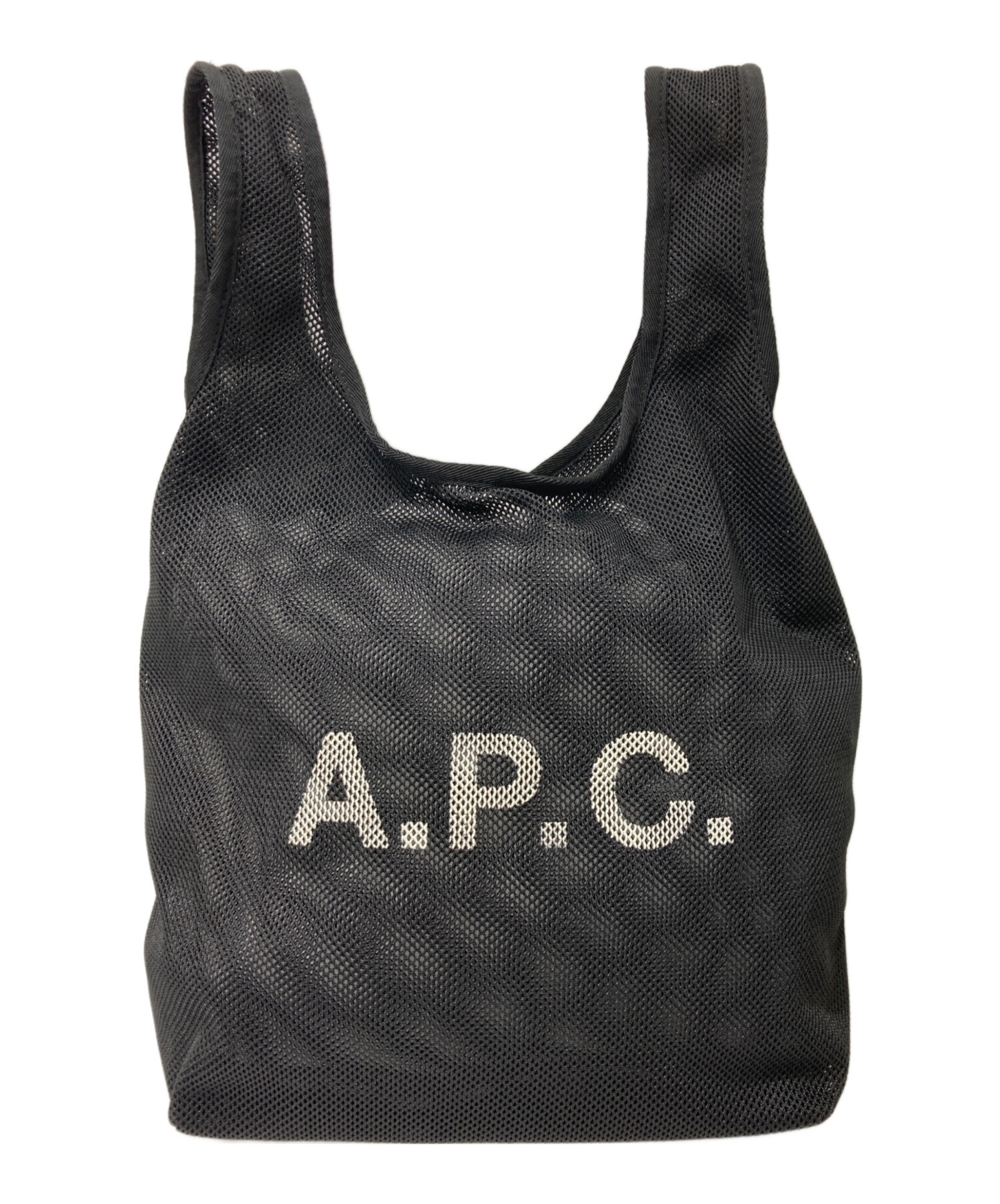 中古・古着通販】A.P.C. (アーペーセー) ロゴ メッシュトートバッグ