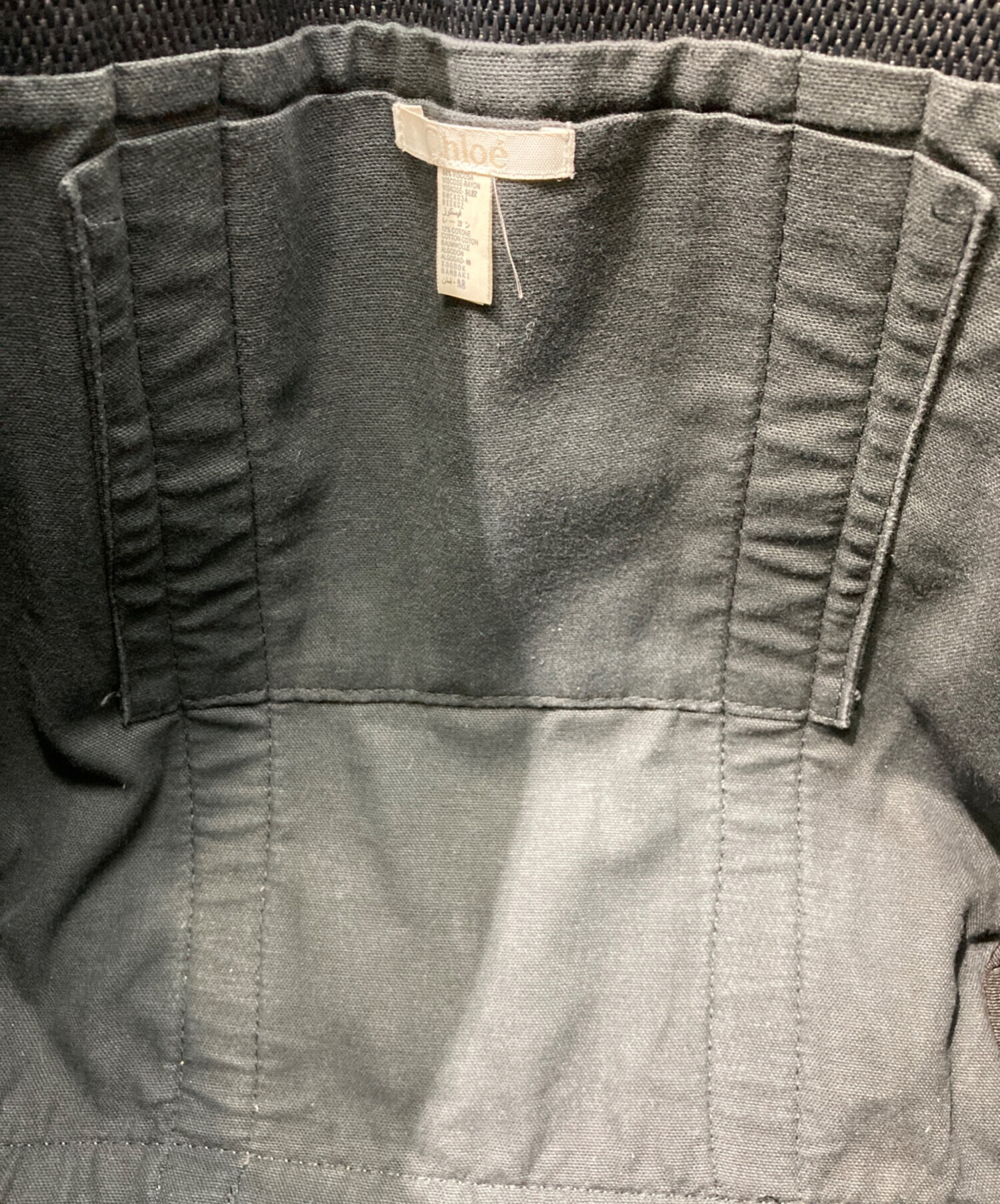 中古・古着通販】Chloe (クロエ) ビーチライントートバッグ ブラック 