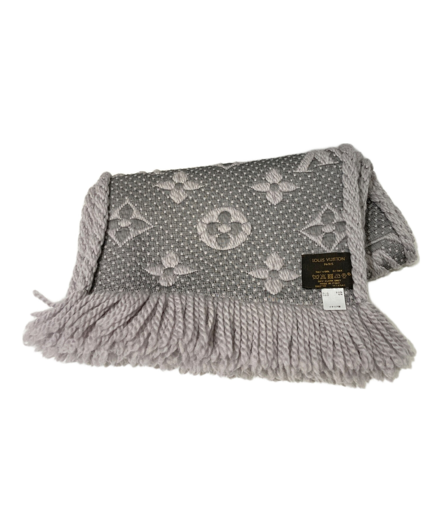 ⭐️used SHOP⭐️様　美品✨️　LOUIS VUITTON グレー マフ 中古・古着通販】LOUIS VUITTON (ルイ ヴィトン) エシャルプ ロゴ