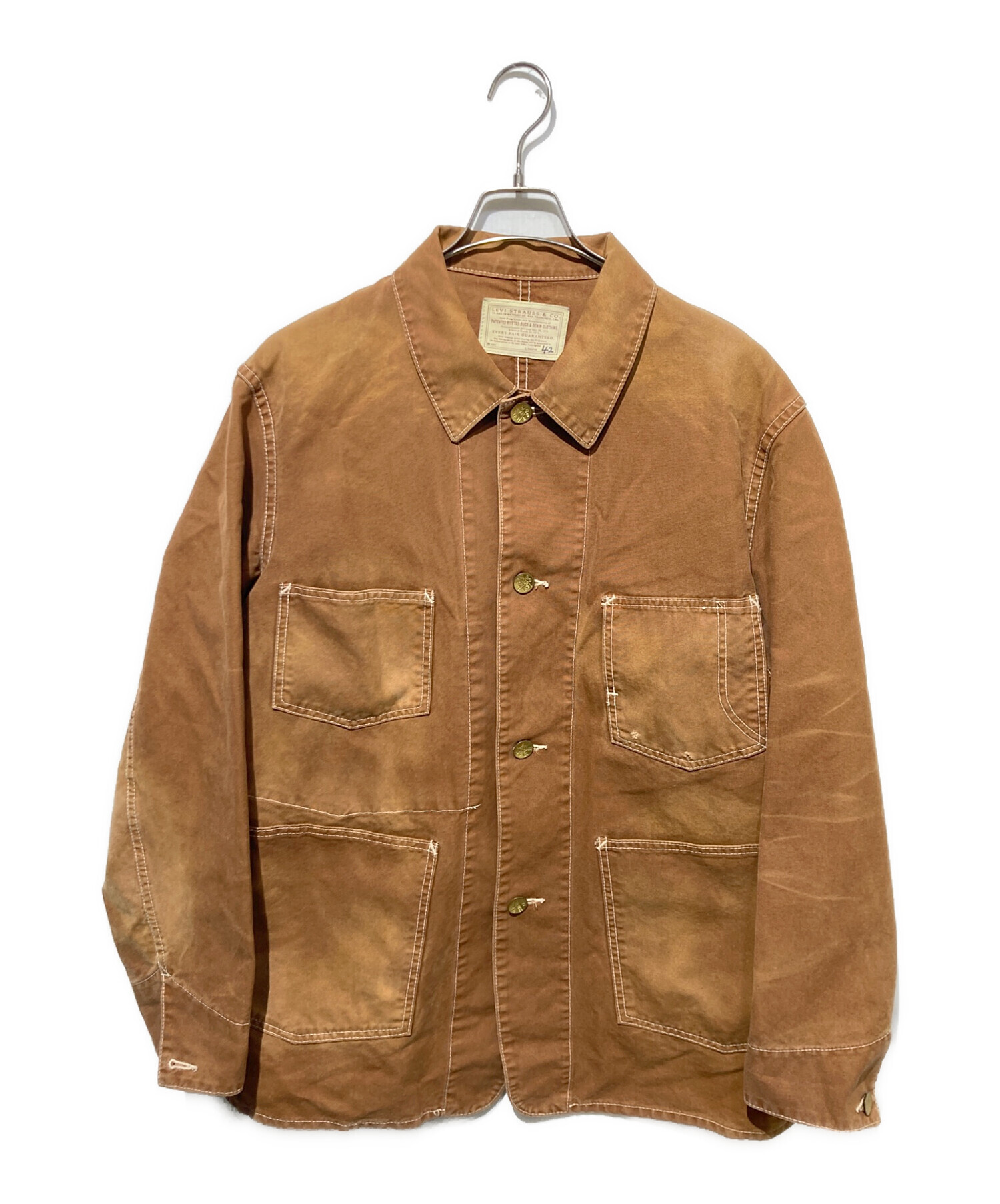 中古・古着通販】LEVI'S (リーバイス) カバーオール ブラウン サイズ