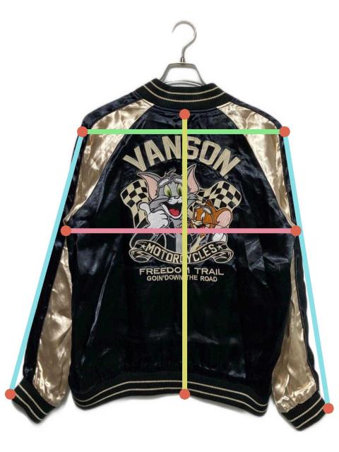 中古・古着通販】VANSON (バンソン) リバーシブルスカジャン ブラック