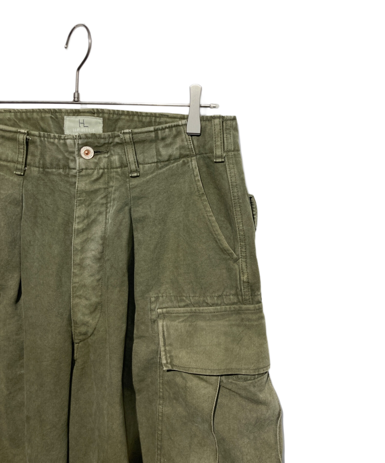 中古・古着通販】HERILL (ヘリル) Duck Jungle fatiguepants オリーブ 