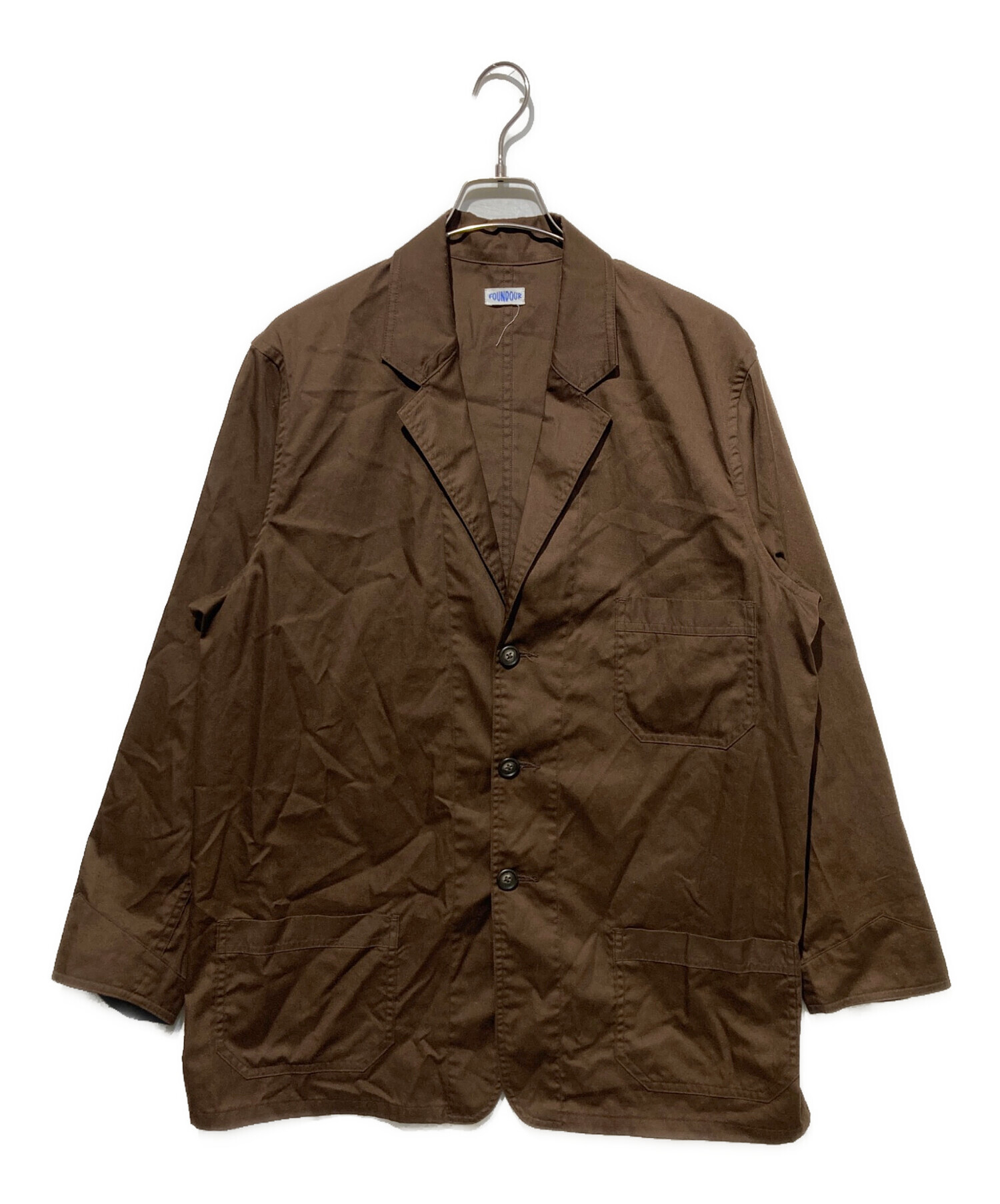 中古・古着通販】FOUNDOUR (ファウンダ) WORK JACKET ブラウン サイズ