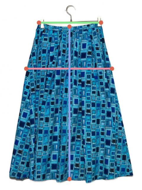 中古・古着通販】HERALBONY (ヘラルボニー) フレアスカート「青い窓