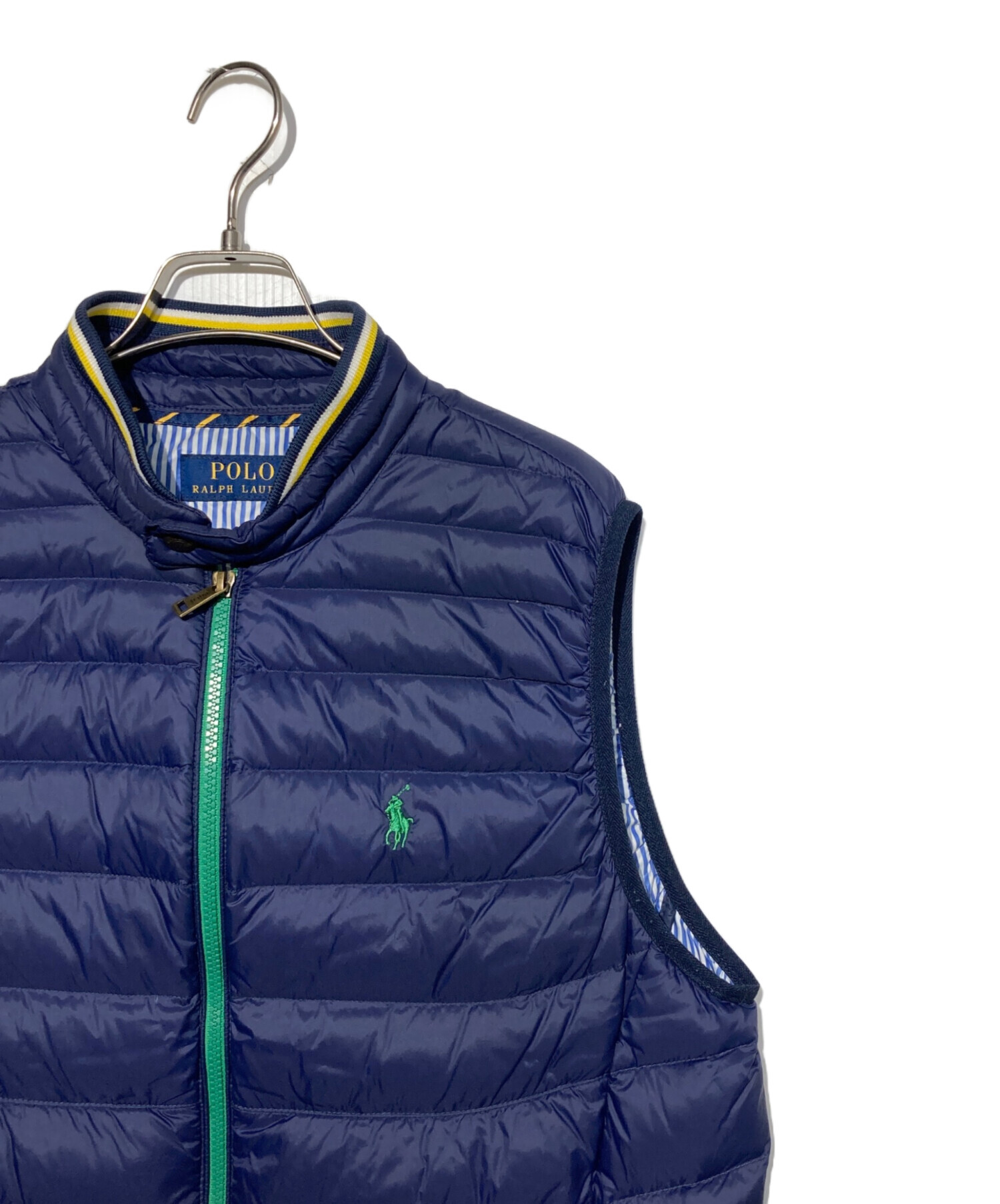 【美品】希少ポロラルフローレン中綿 ベスト ネイビー3XLT現行タグ 中古・古着通販】POLO RALPH LAUREN (ポロ・ラルフローレン) ダウン