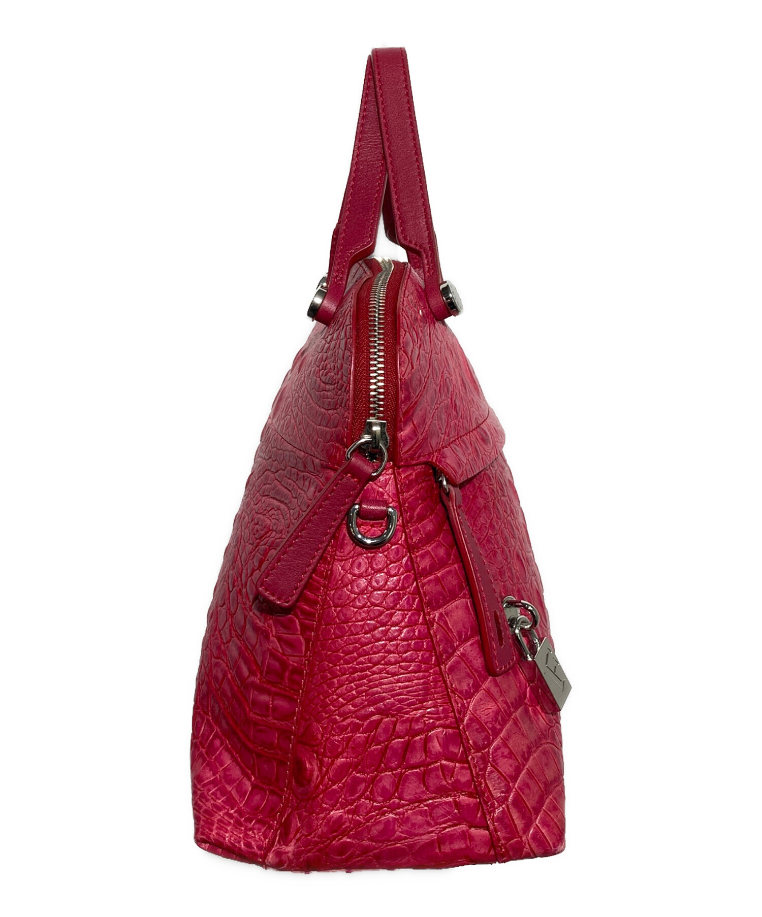 中古・古着通販】FURLA (フルラ) PIPER 型押し2WAYバッグ ピンク