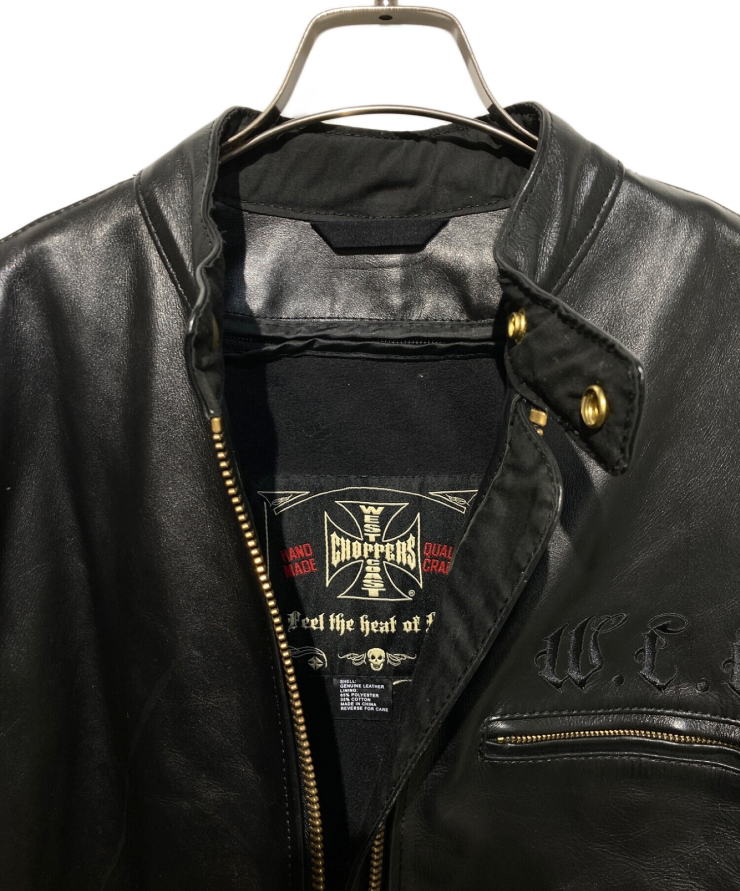 WEST CHOPPERS COAST シングルライダースジャケット Lサイズ 中古・古着通販】WEST COAST CHOPPERS (ウエストコーストチョッパーズ