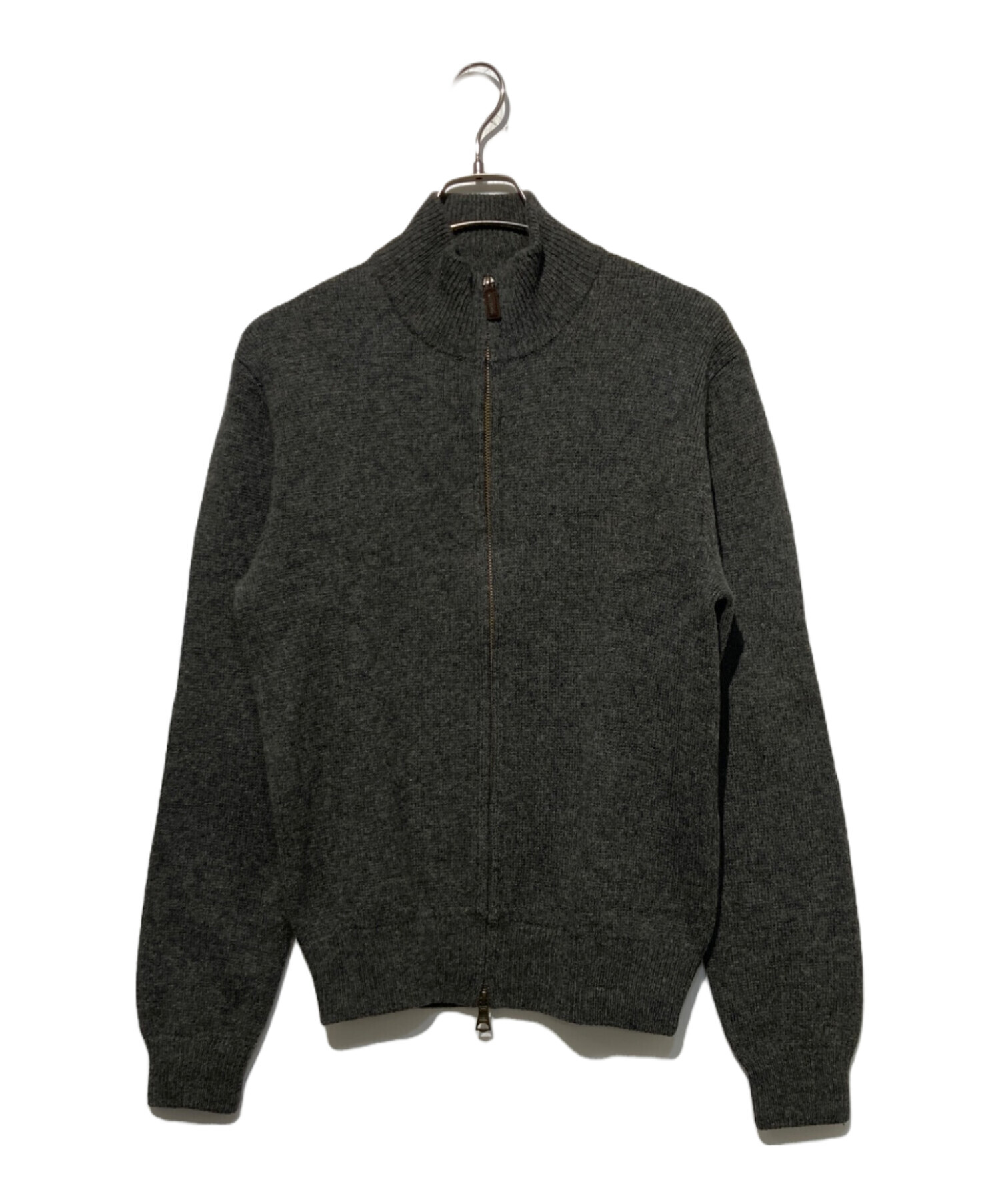 ラルフローレン ドライバーズニット ウール レザー切替 黒 M 中古・古着通販】POLO RALPH LAUREN (ポロ・ラルフローレン