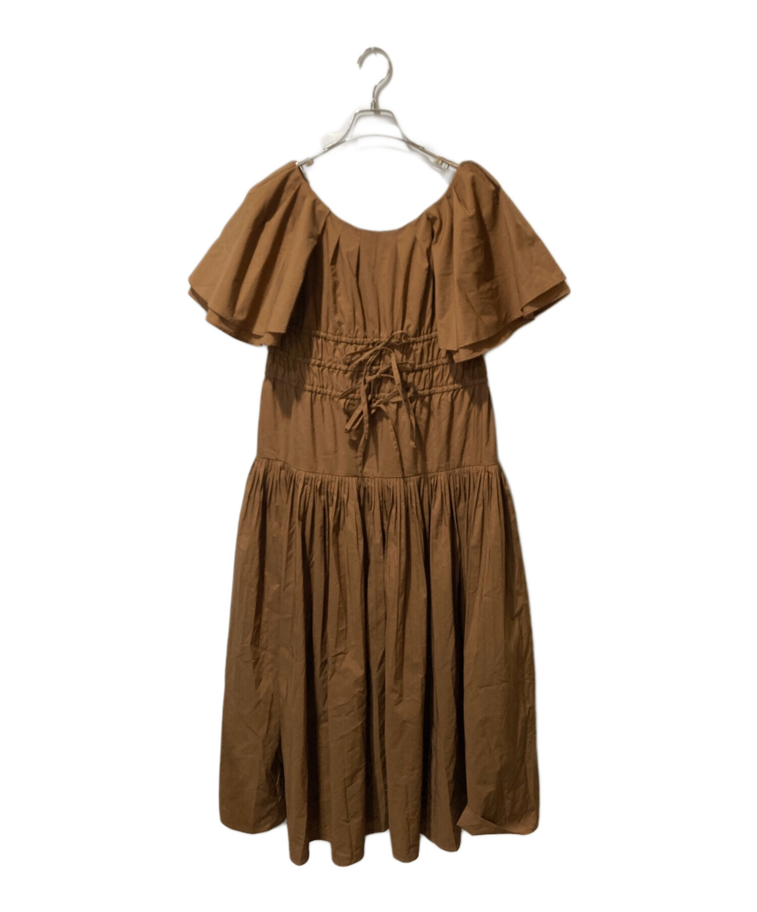 中古・古着通販】Estella.K (エステラケー) ワンピース ブラウン 