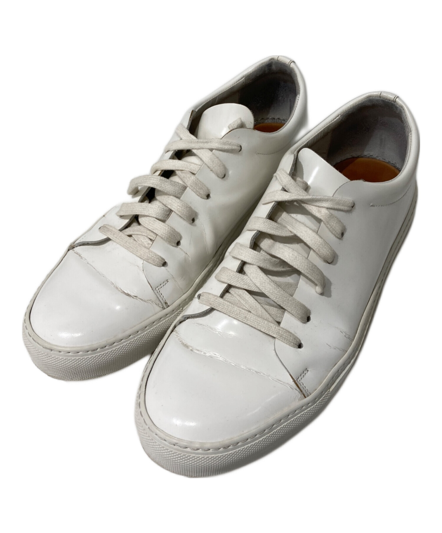 松元　Acne Studios アクネストゥディオズ スニーカー 白 42 中古・古着通販】ACNE STUDIOS (アクネ ストゥディオズ) ローカット