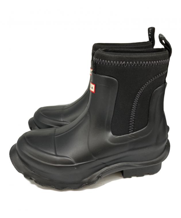美品　ステラマッカートニー　ハンターコラボ・レインブーツ　黒　長靴 中古・古着通販】HUNTER (ハンター) STELLA McCARTNEY (ステラ