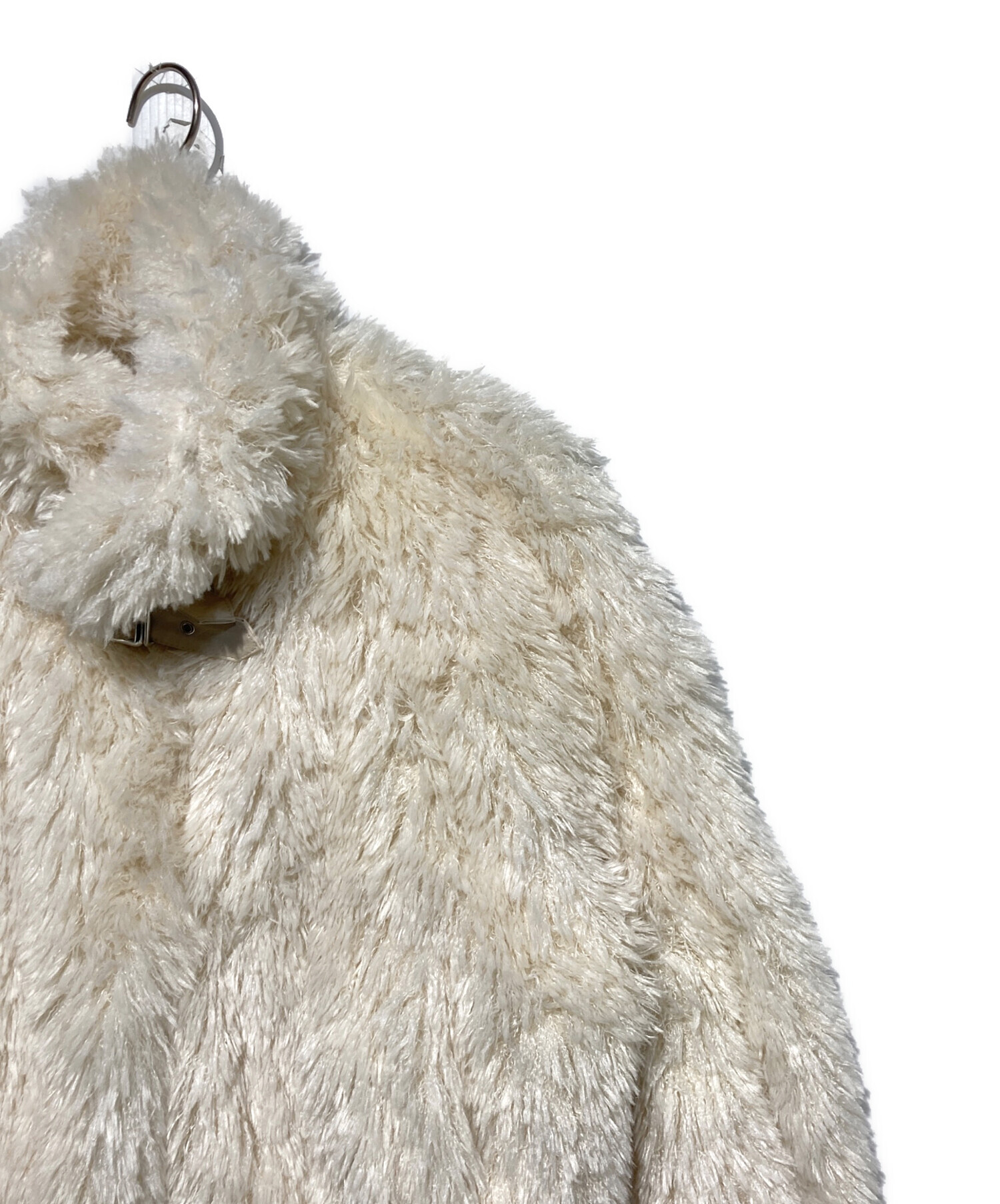 中古・古着通販】chico (チコ) プードルコート ホワイト サイズ:F