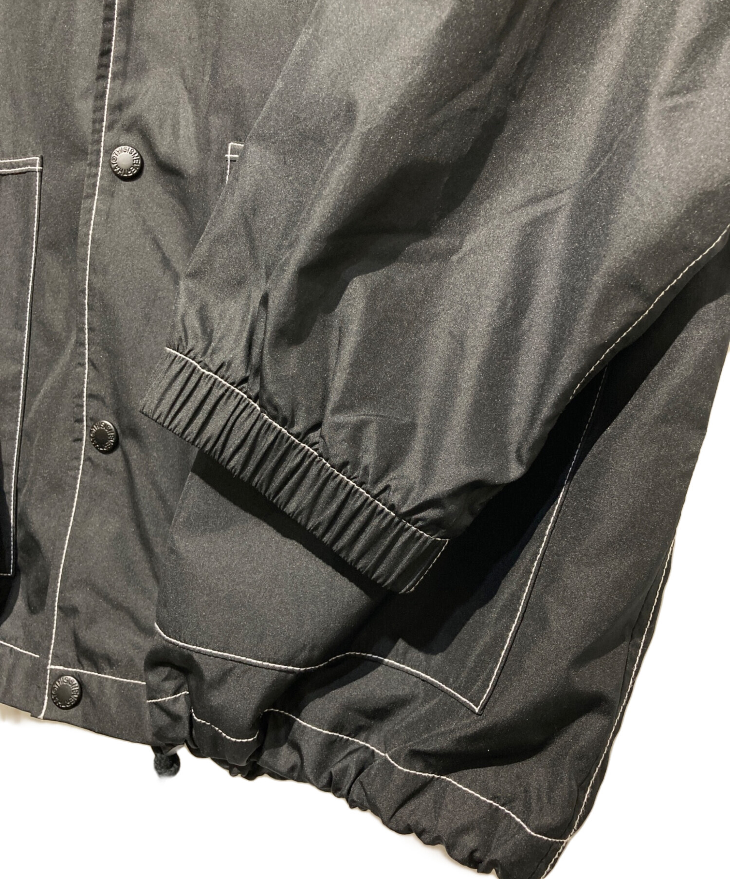 ブラックアイパッチthisisneverthat コラボ コーチジャケット XL ブラックアイパッチthisisneverthat コラボ コーチジャケット XL