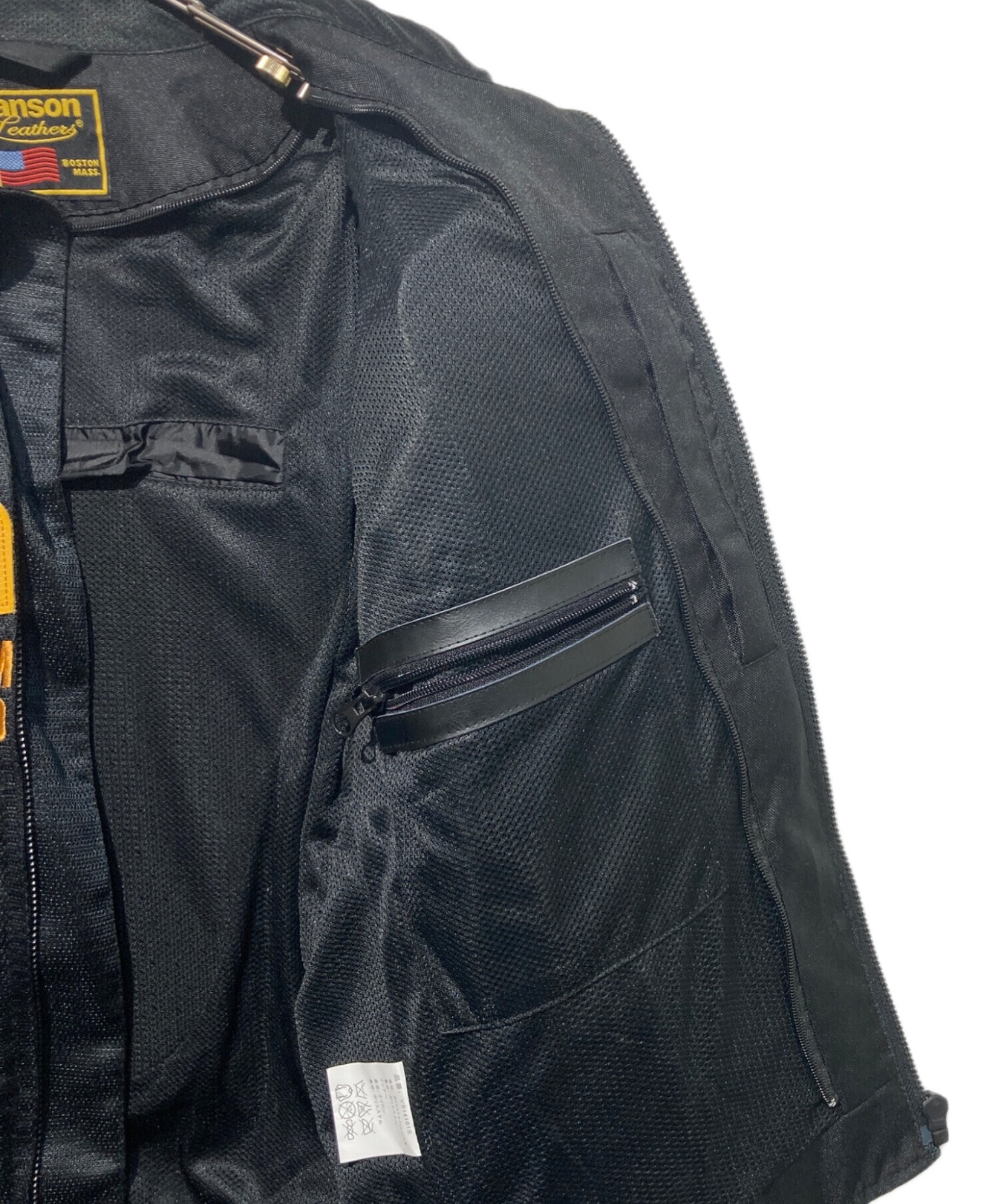 中古・古着通販】VANSON (バンソン) メッシュジャケット ブラック
