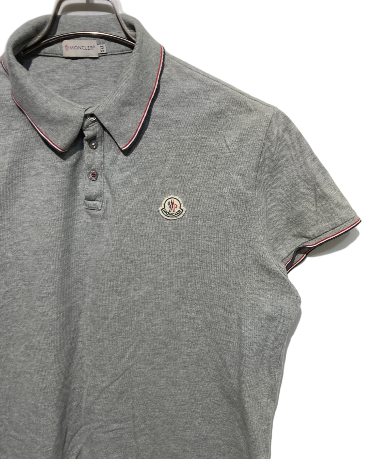 中古・古着通販】MONCLER (モンクレール) ポロシャツ グレー サイズ