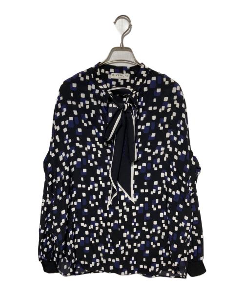 ジバンシィ サイズ:34  BW60P0131E フローラル柄ブラウス 中古 BS99 中古・古着通販】GIVENCHY (ジバンシィ) 総柄ボウタイブラウス