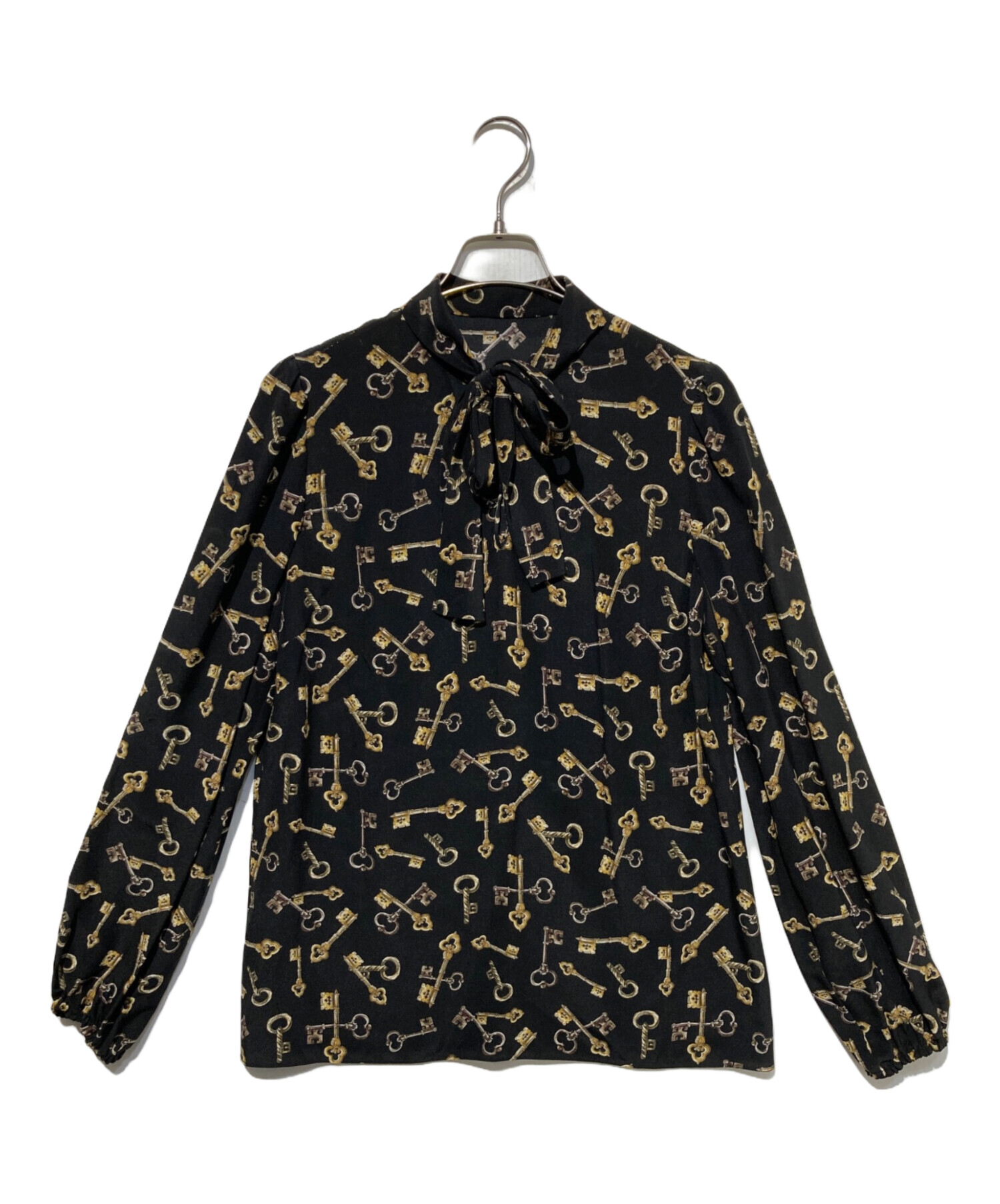 【美品】DOLCE&GABBANA 総柄シャツ シフォン リボンタイ 38 中古・古着通販】DOLCE & GABBANA (ドルチェ＆ガッバーナ) 総柄