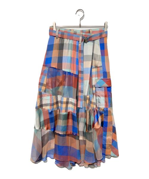中古・古着通販】sacai (サカイ) Patchwork Plaid Skirt マルチカラー