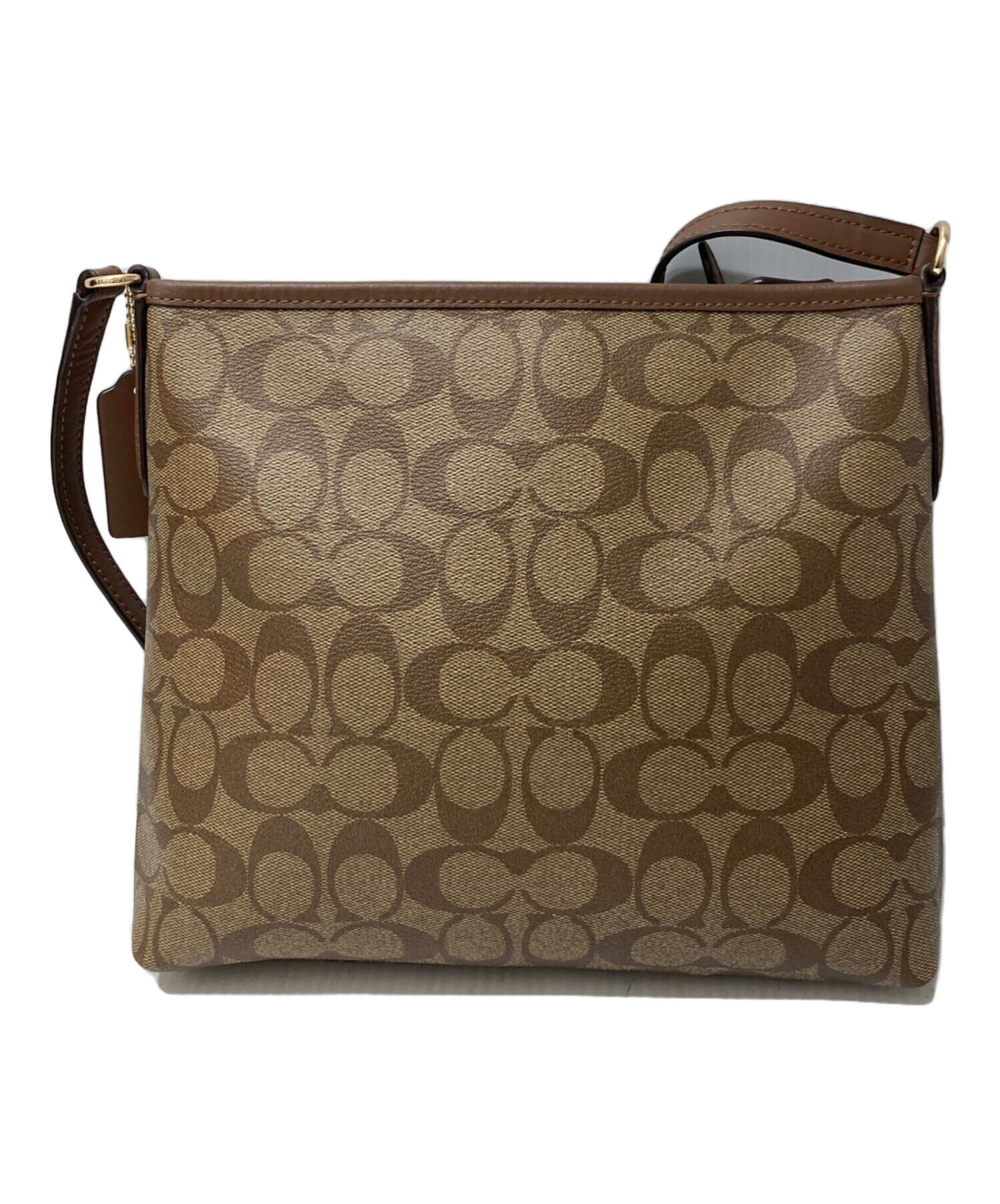 中古・古着通販】COACH (コーチ) ショルダーバッグ ベージュ｜ブランド