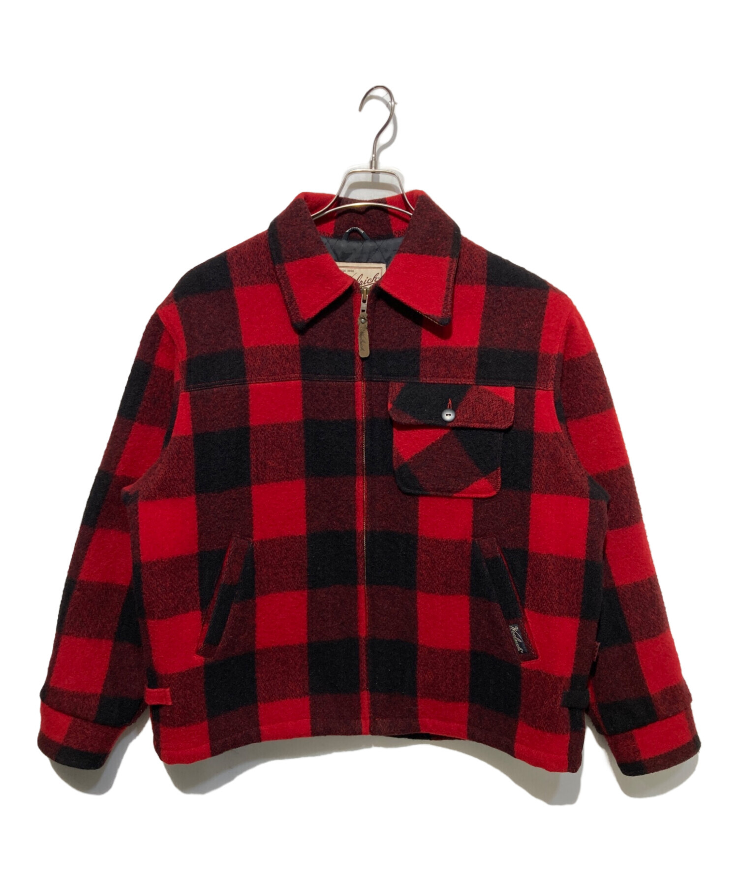 マサヒコ Woolrich レッド・ブジャケット 中古・古着通販】WOOLRICH (ウールリッチ) ジップアップジャケット