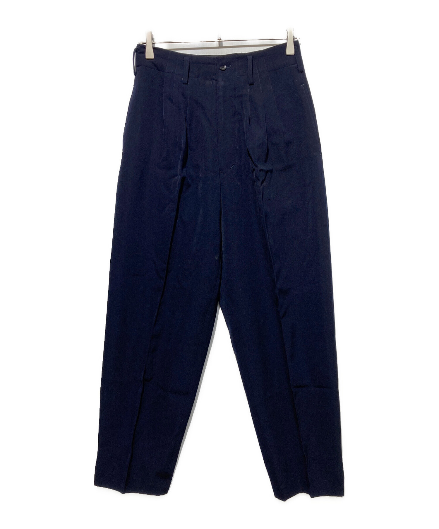 ヨウジヤマモト Y's ネイビー スラックス (S) ウールギャバジン ヨウジヤマモト Y´s ネイビー スラックス (S) ウールギャバジン
