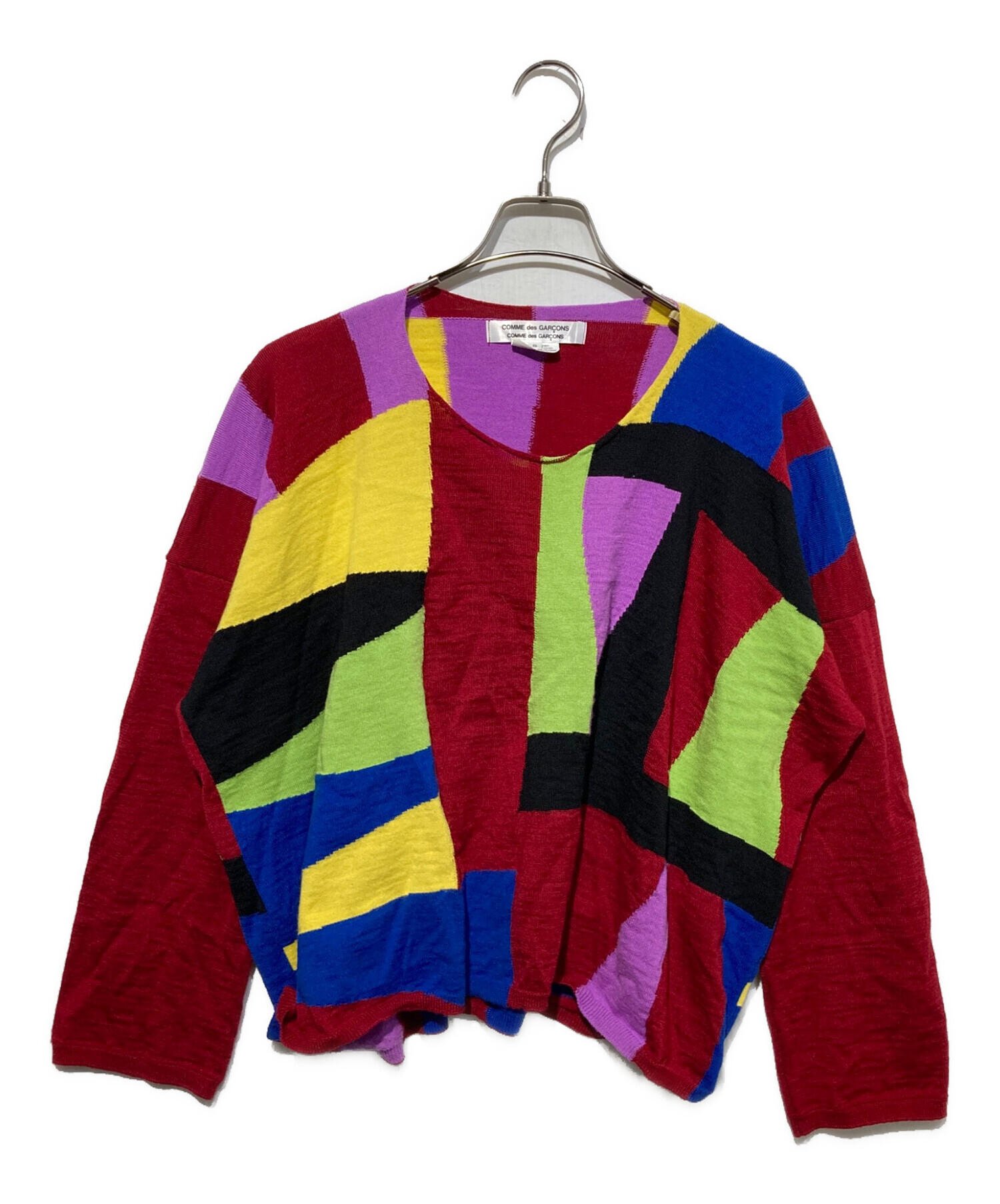 【美品】 コムデギャルソン クレイジーパターン マルチカラー ニット M 中古・古着通販】COMME des GARCONS COMME des GARCONS