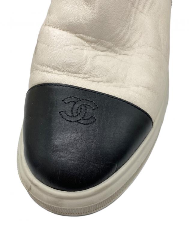 中古・古着通販】CHANEL (シャネル) ムートンブーツ ホワイト サイズ
