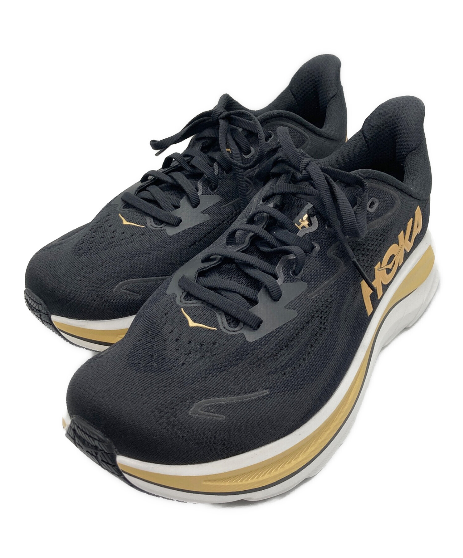 中古・古着通販】HOKA (ホカ) M CLIFTON 10 WIDE ブラック サイズ:26.5 