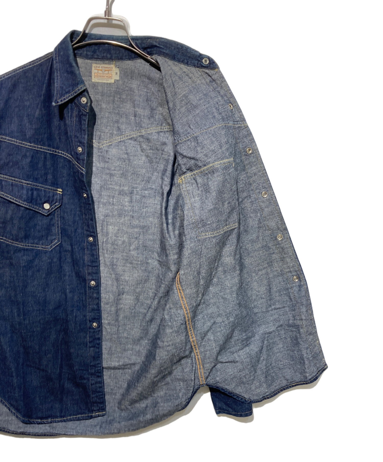 中古・古着通販】LEVI'S (リーバイス) デニムウエスタンシャツ