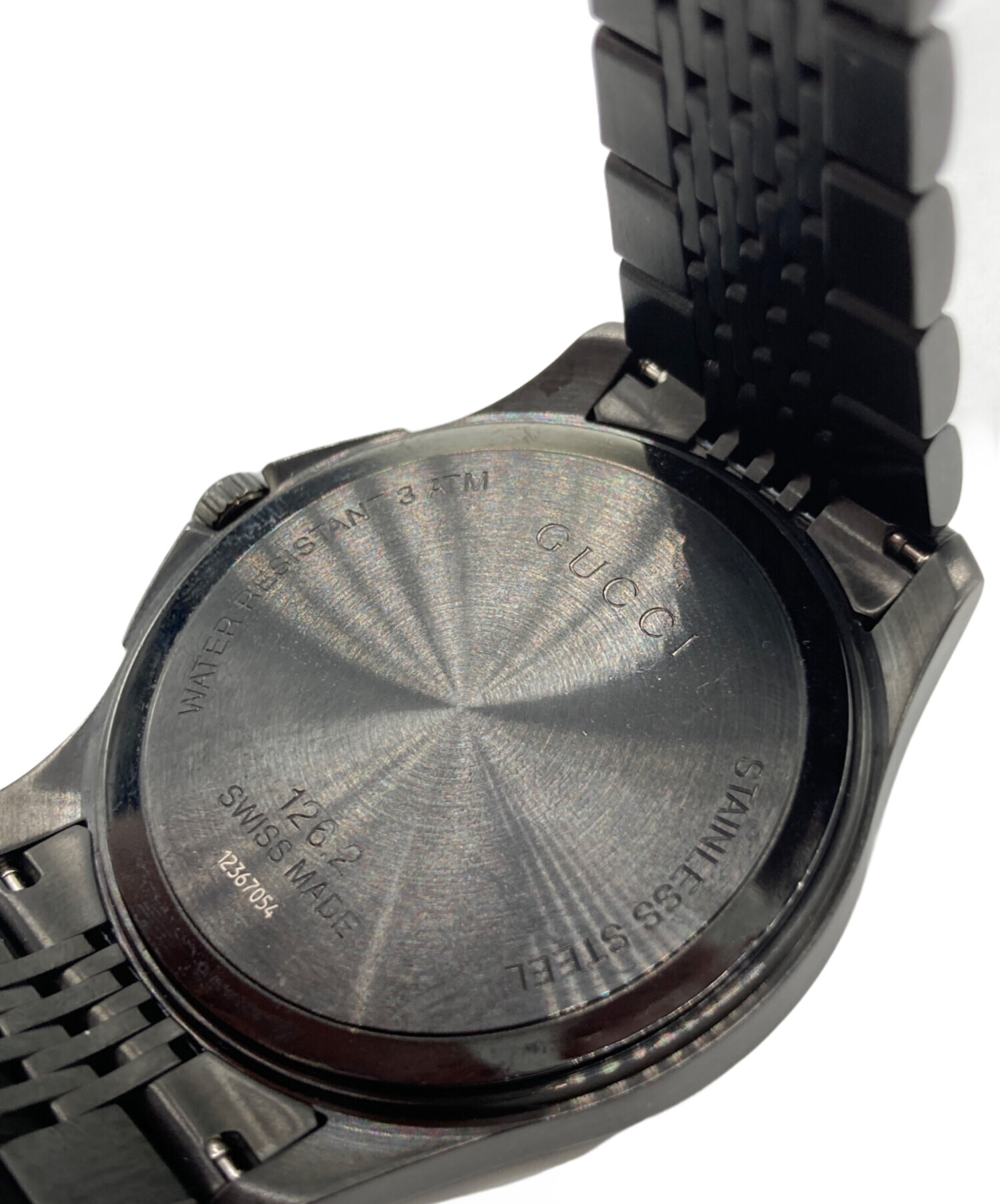 中古・古着通販】GUCCI (グッチ) Gタイムレス 腕時計 ブラック