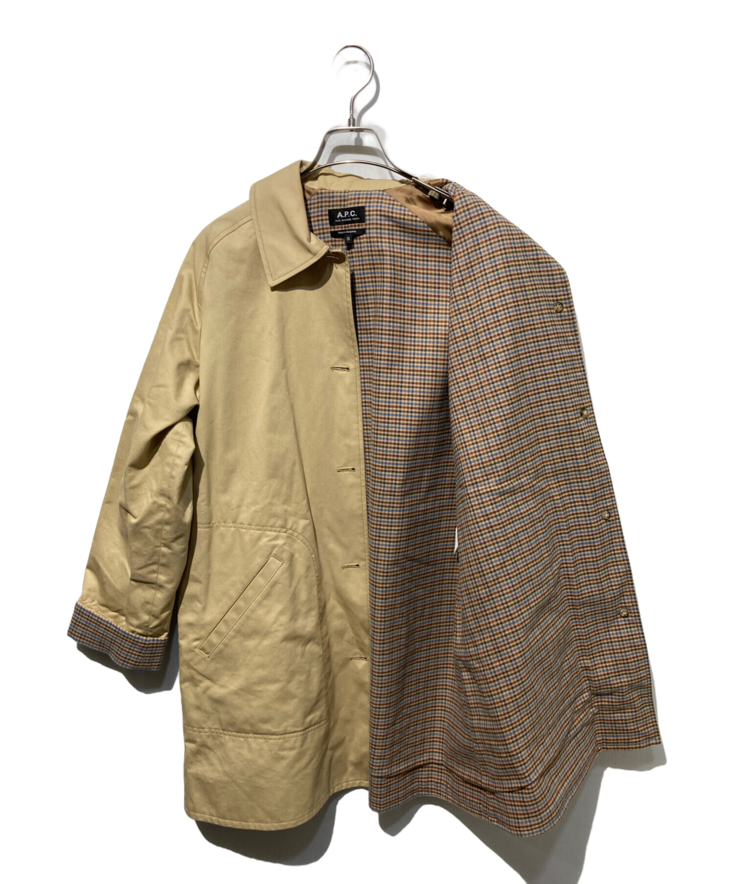 中古・古着通販】A.P.C. (アーペーセー) コート ベージュ サイズ:38